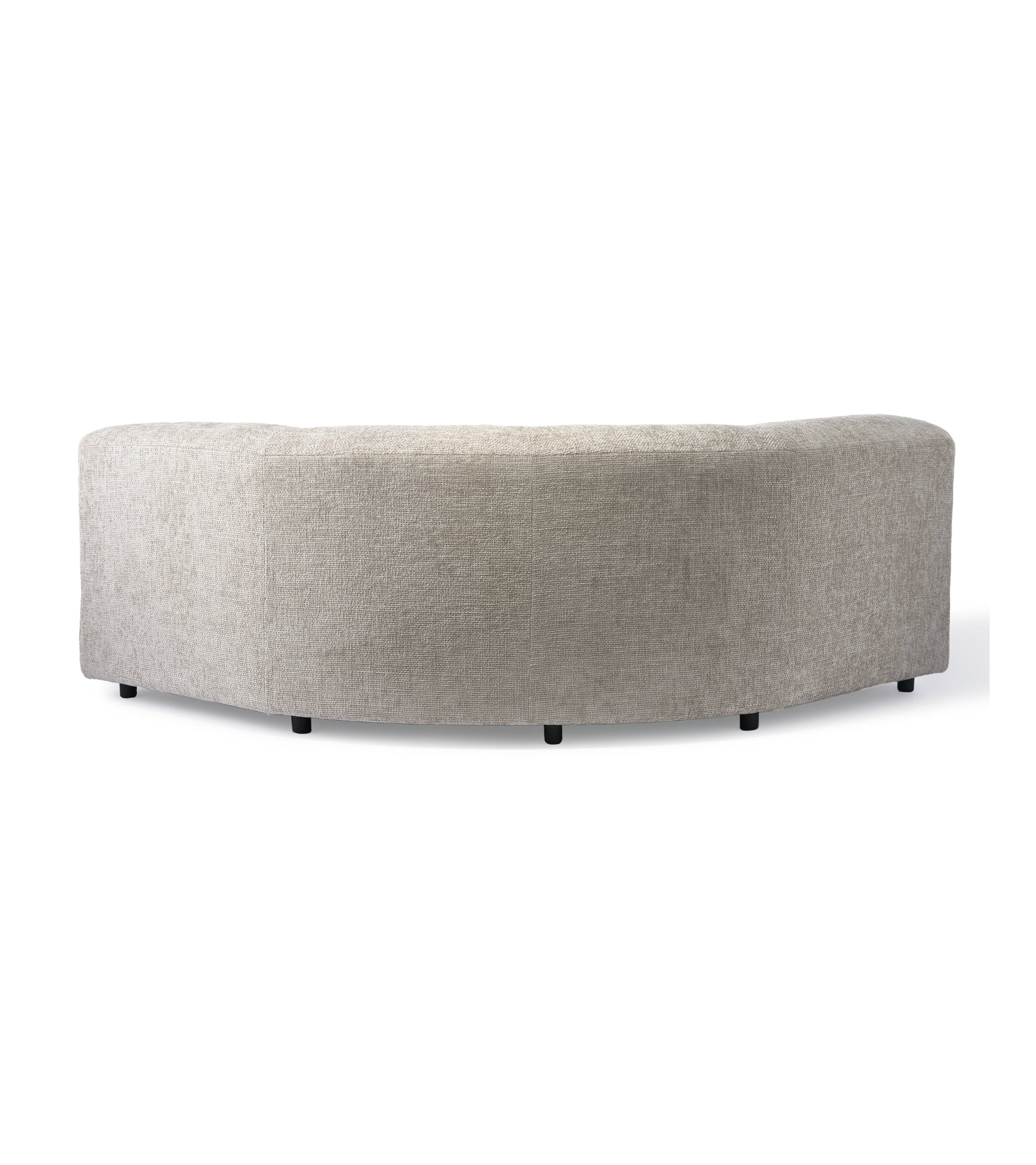 POLSPOTTEN modular sofa - large rounded corner module ecru