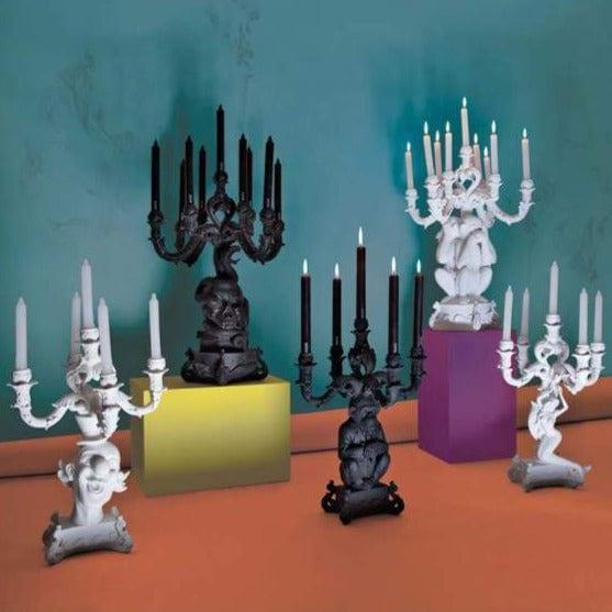 Świecznik 3 MONKEYS biały Seletti Eye on Design