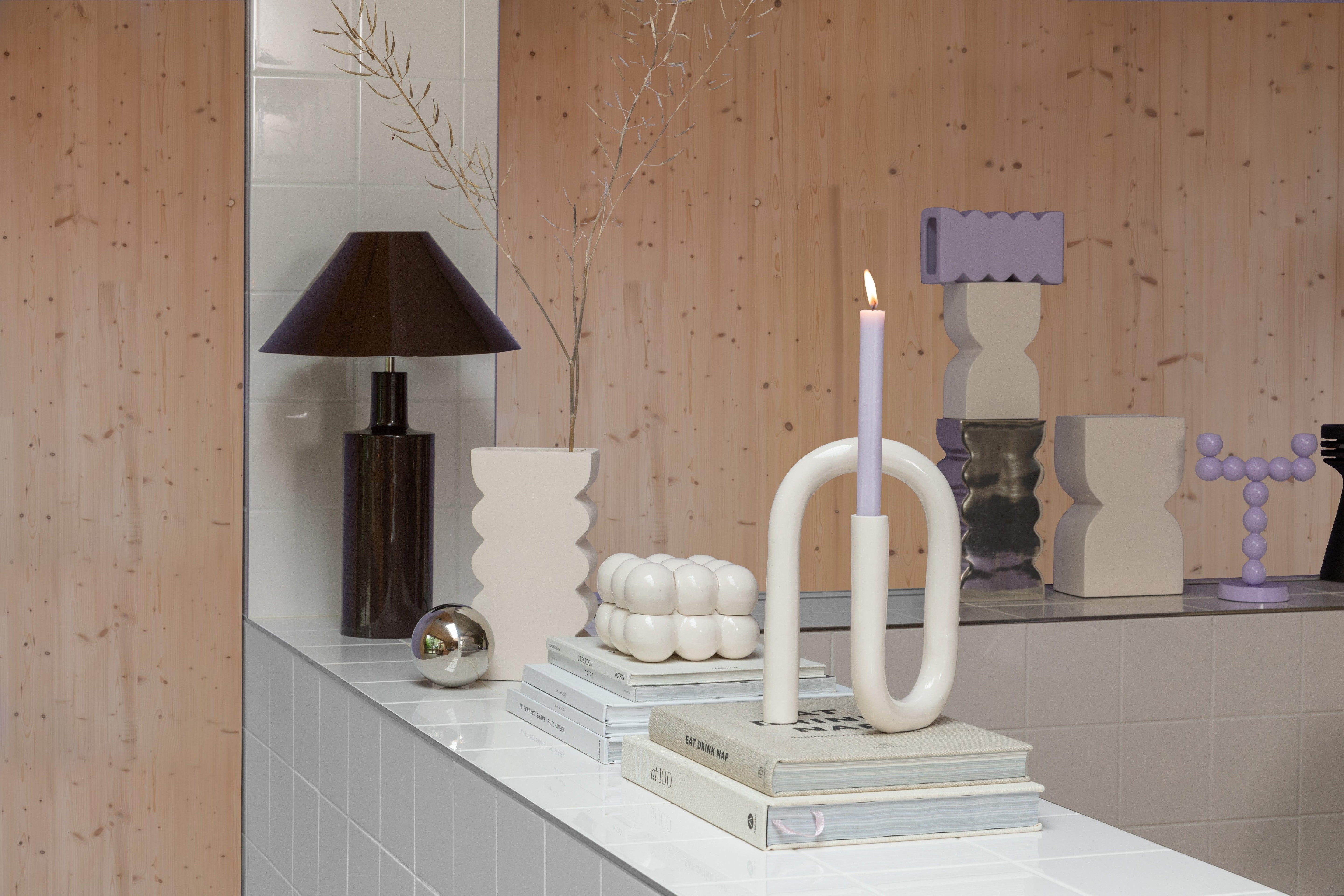 Świecznik BUBBLES ONE błyszczący liliowy Zuiver Eye on Design