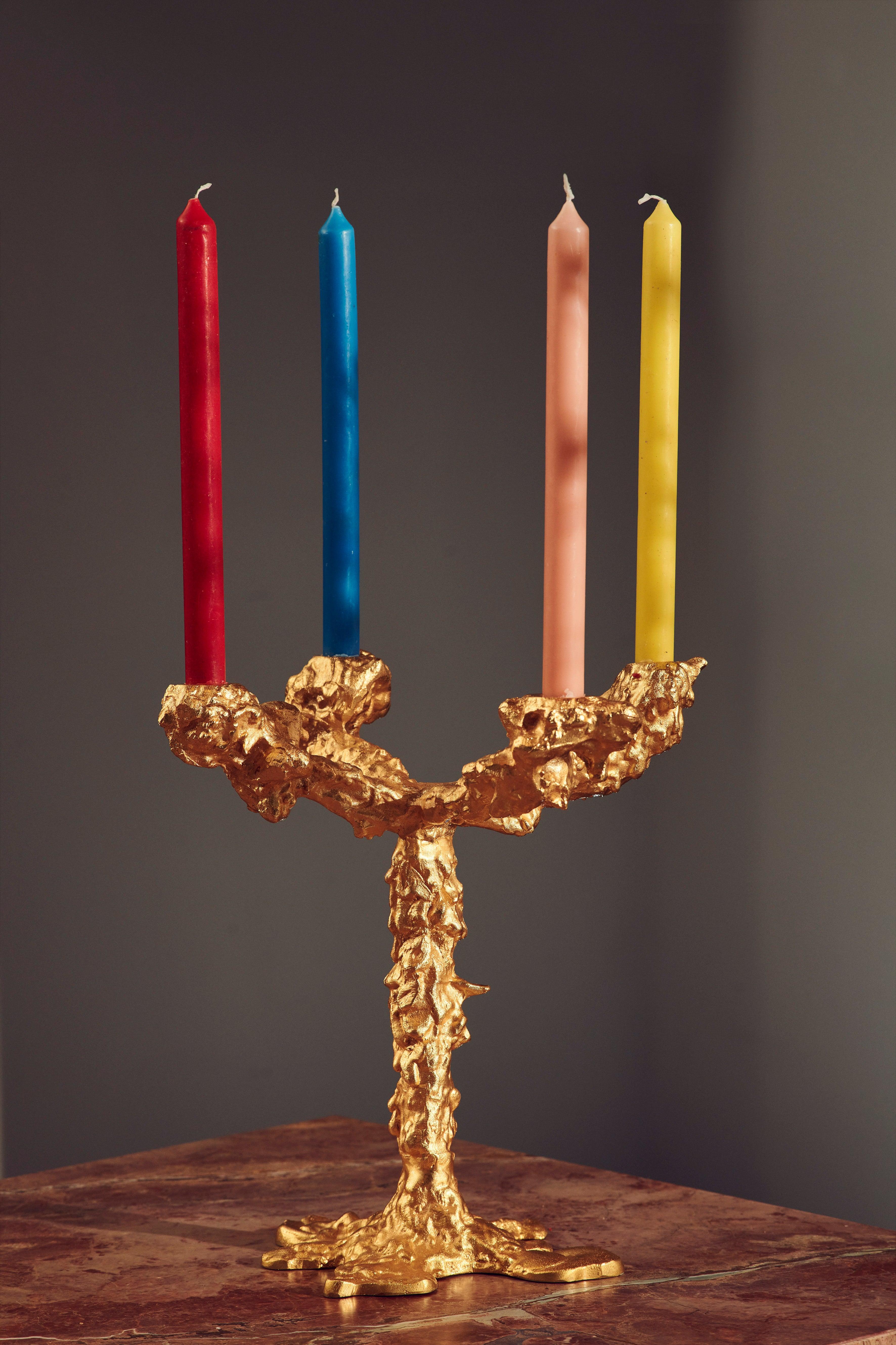 Świecznik DRIP 4-ARMS złoty Pols Potten Eye on Design