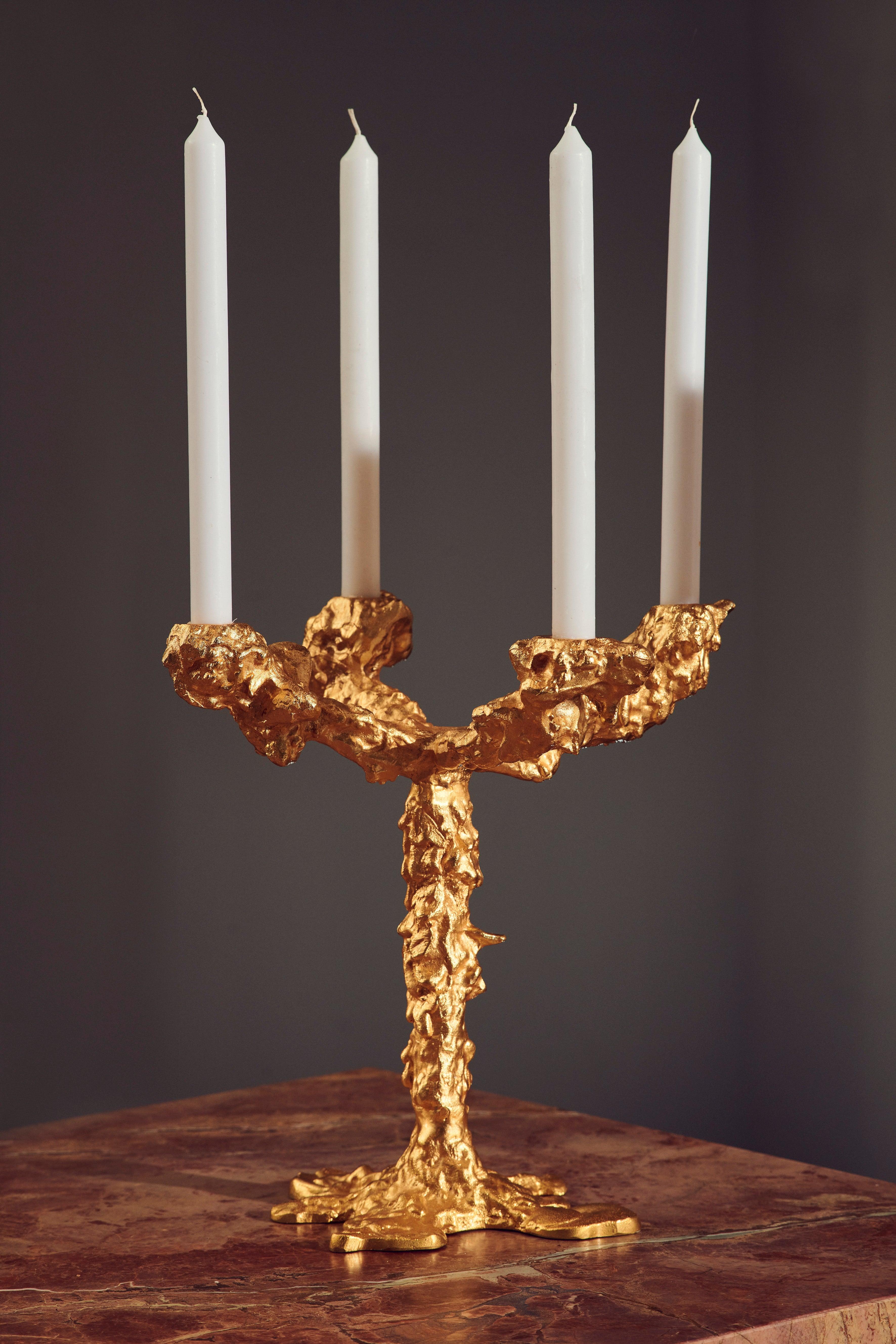 Świecznik DRIP 4-ARMS złoty Pols Potten Eye on Design