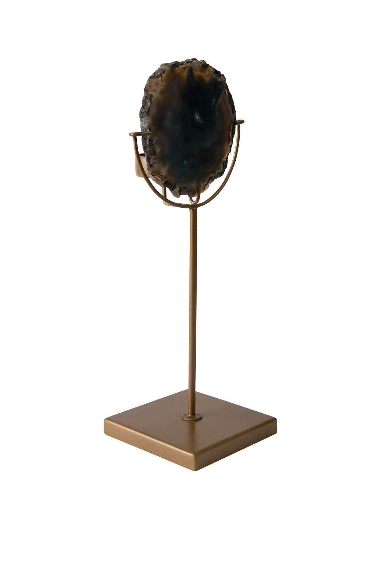 Świecznik GEM zielony agat Dutchbone Eye on Design