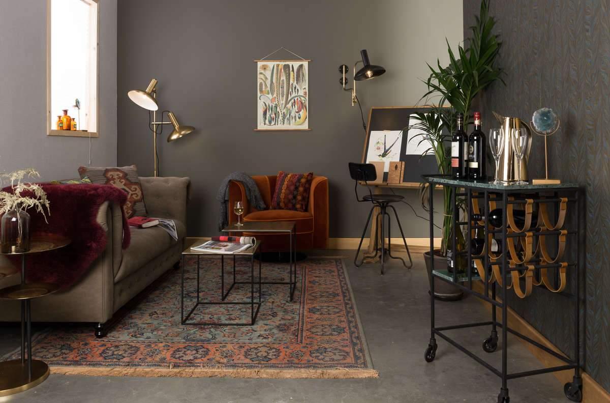 Świecznik GEM zielony agat Dutchbone Eye on Design