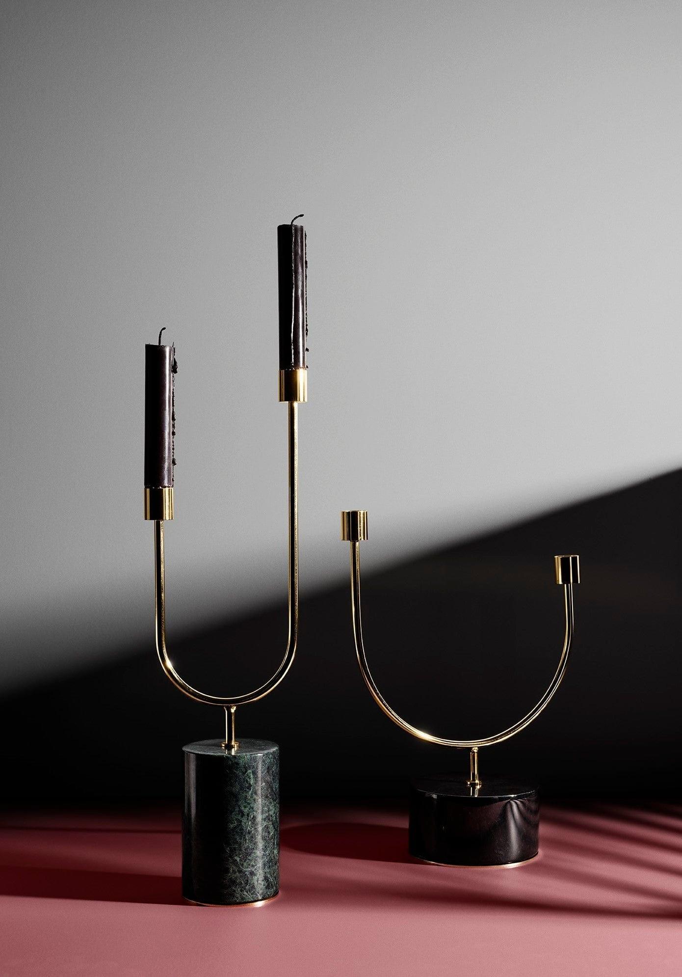 Świecznik GRASIL czarny marmur AYTM Eye on Design