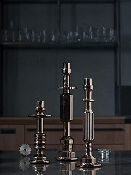 Świecznik MACHINE COLLECTION TRANSMISSION #2 metalizowany Seletti Eye on Design