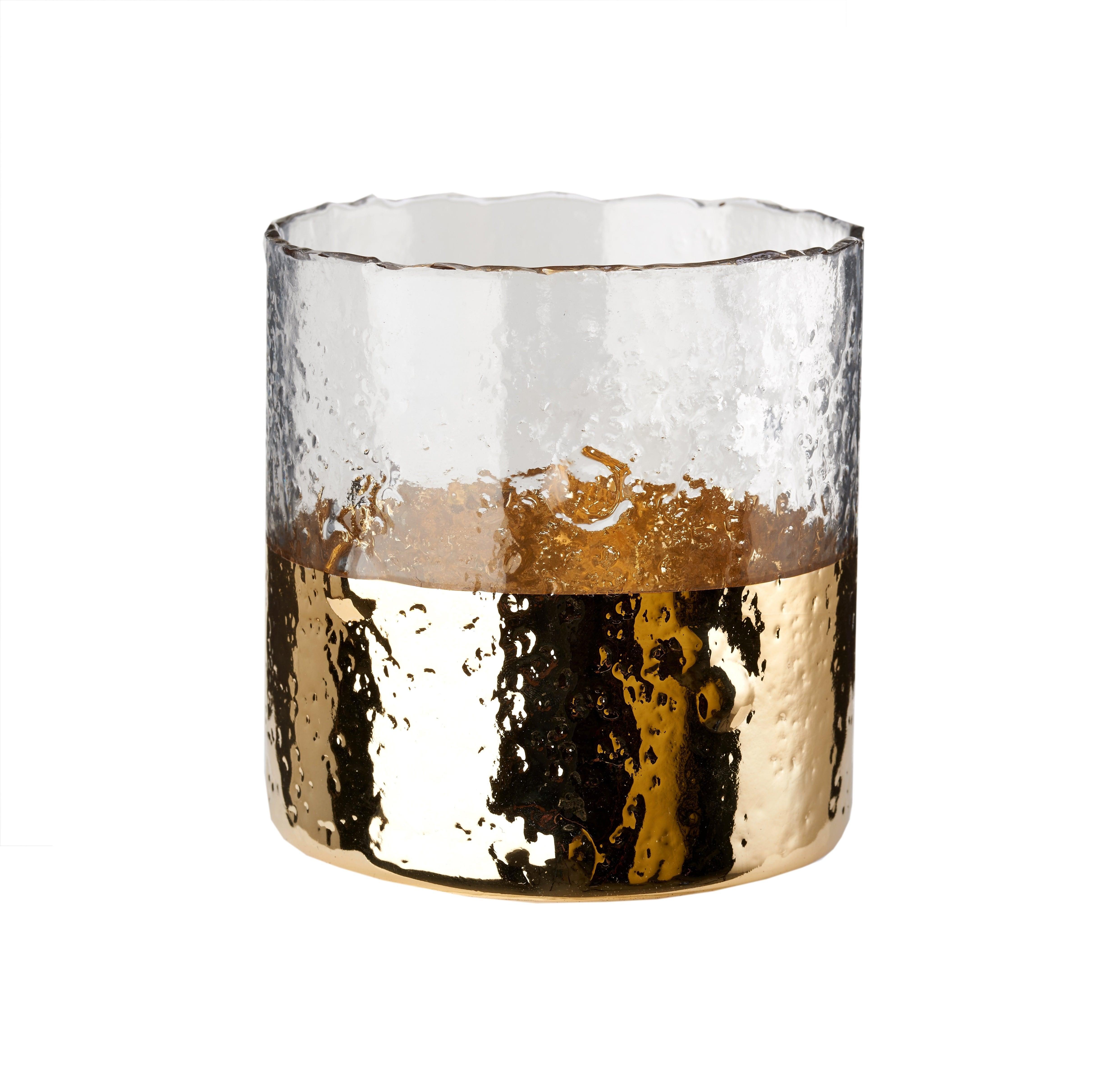 Świecznik RIPPLE HURRICANE złoty Pols Potten Eye on Design