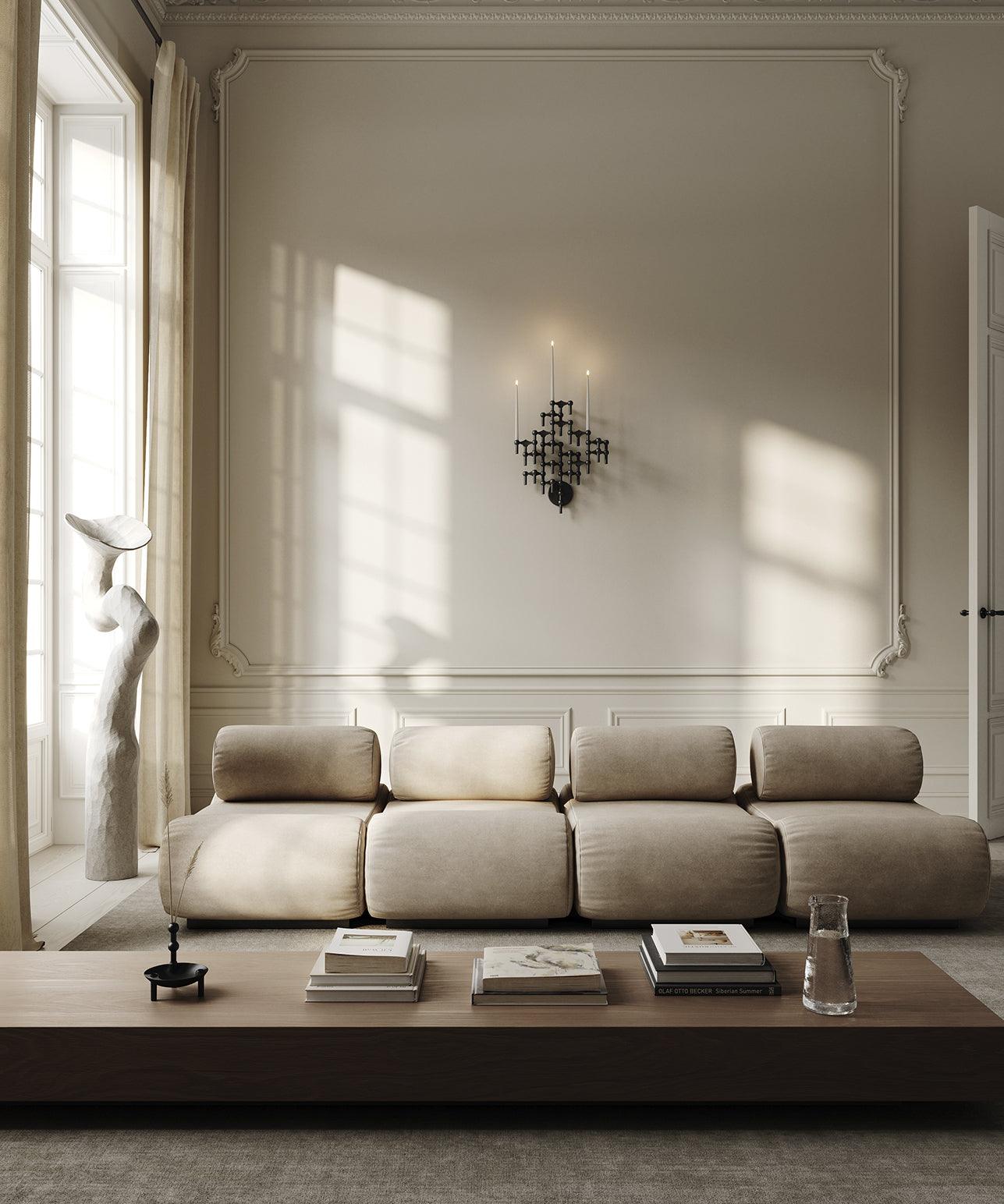 Świecznik ścienny STOFF NAGEL czarny Stoff Nagel Eye on Design