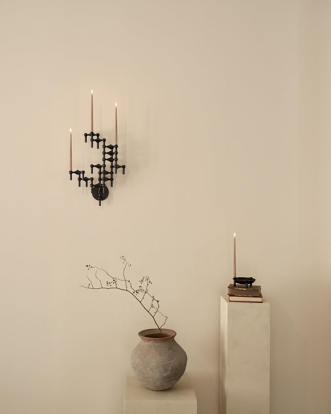 Świecznik ścienny STOFF NAGEL czarny Stoff Nagel Eye on Design