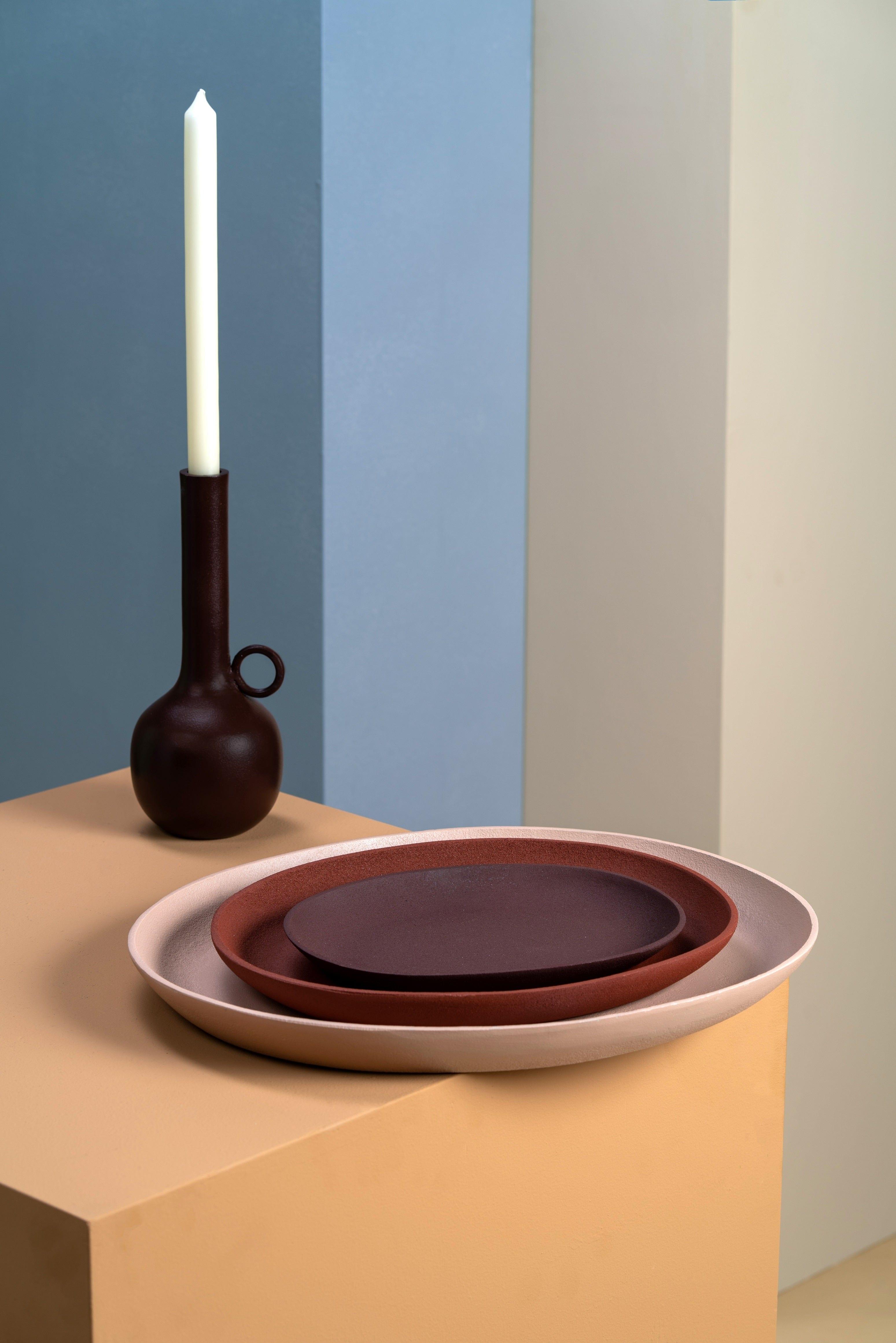 Świecznik SPARTAN OVAL brązowy Pols Potten Eye on Design