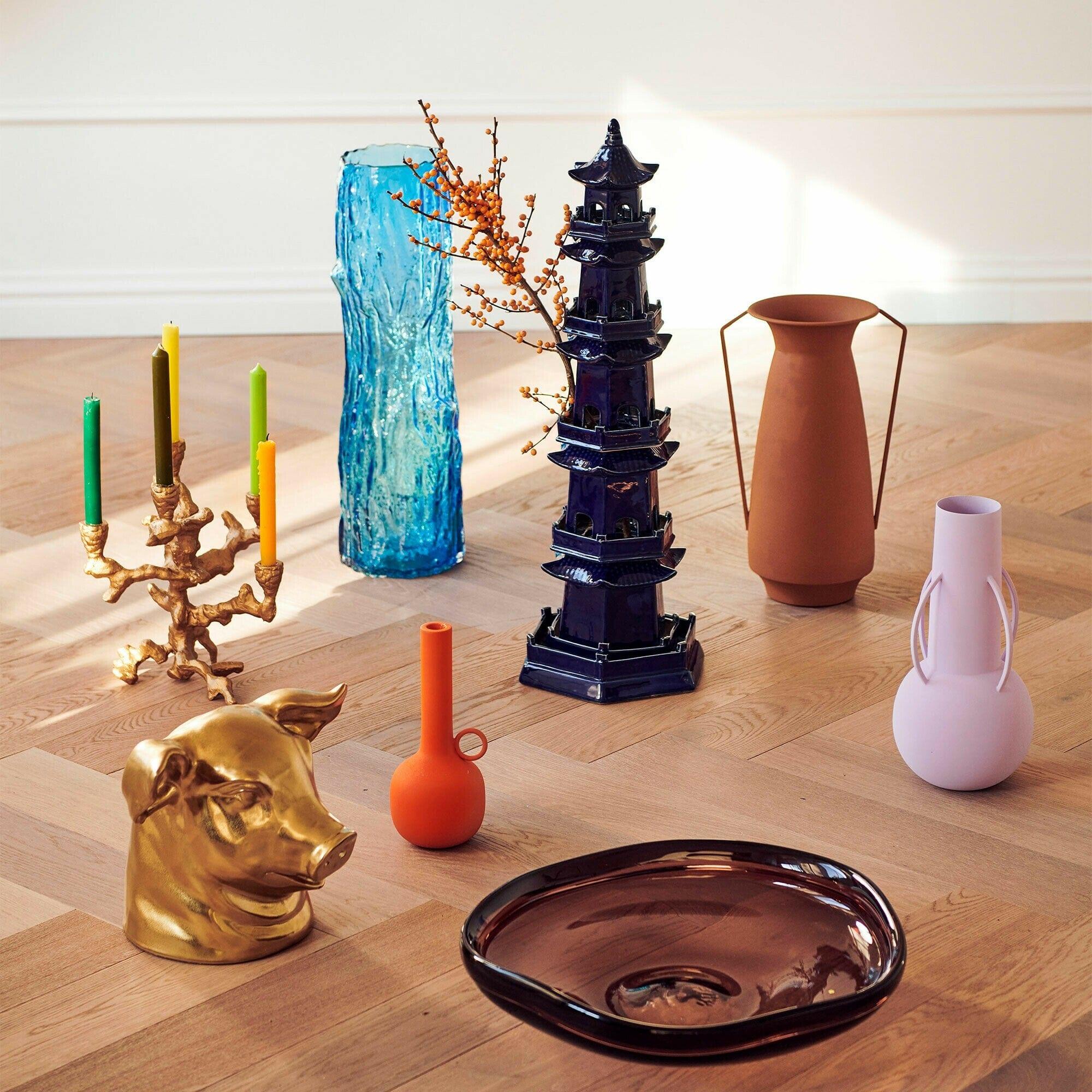 Świecznik SPARTAN OVAL pomarańczowy Pols Potten Eye on Design