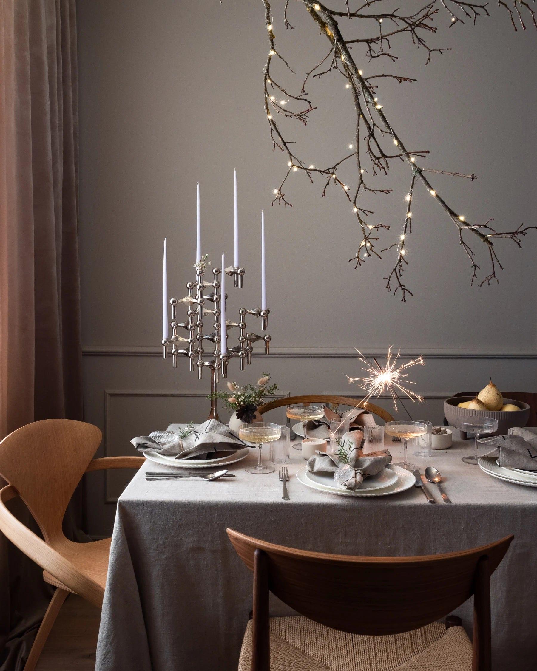 Świecznik STOFF NAGEL chrom Stoff Nagel Eye on Design