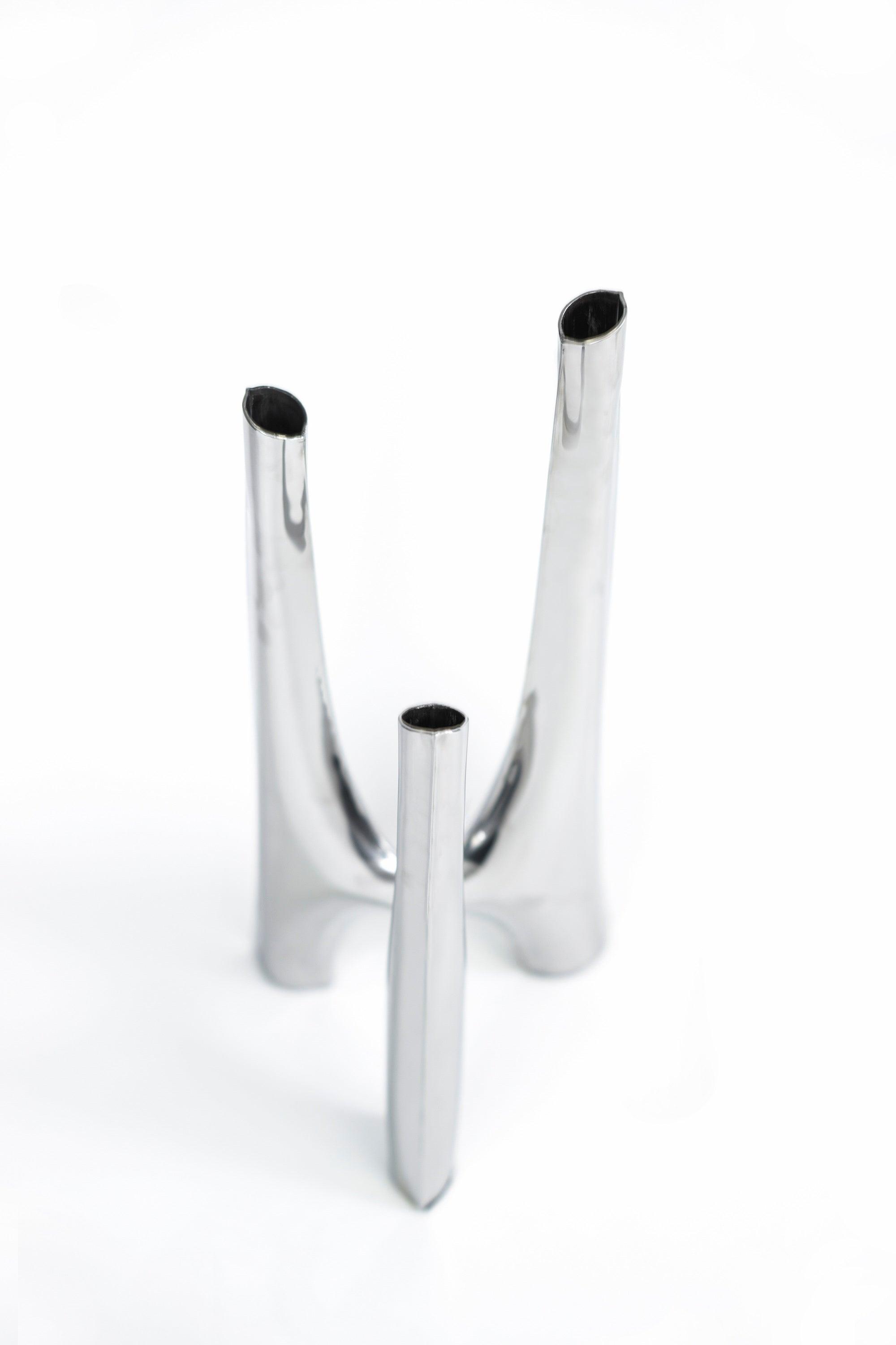 Świecznik TRIGLAV inox Zieta Studio Eye on Design