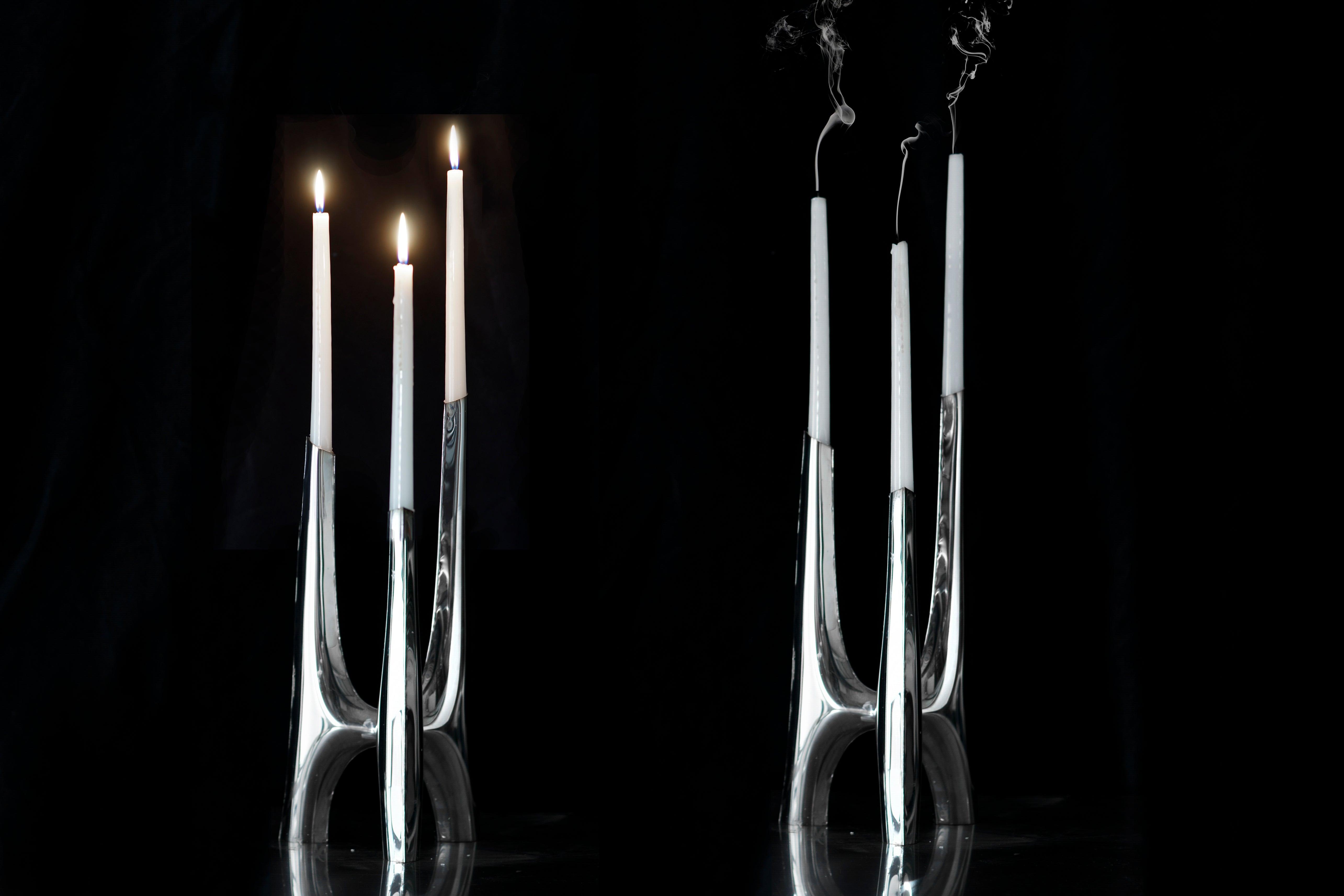 Świecznik TRIGLAV inox Zieta Studio Eye on Design