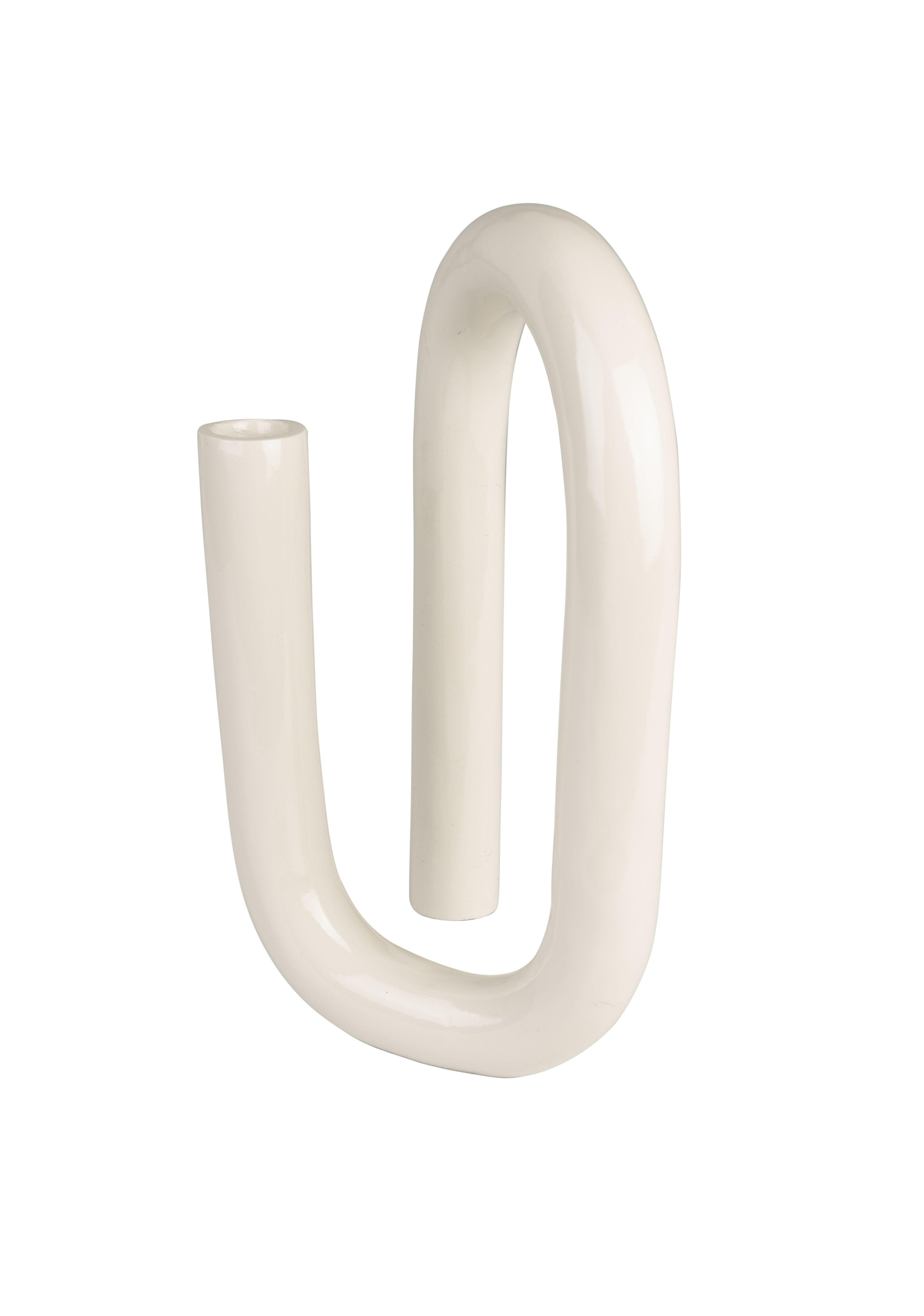 Świecznik TUBO połyskujący beżowy Zuiver 26 x 10 cm Eye on Design