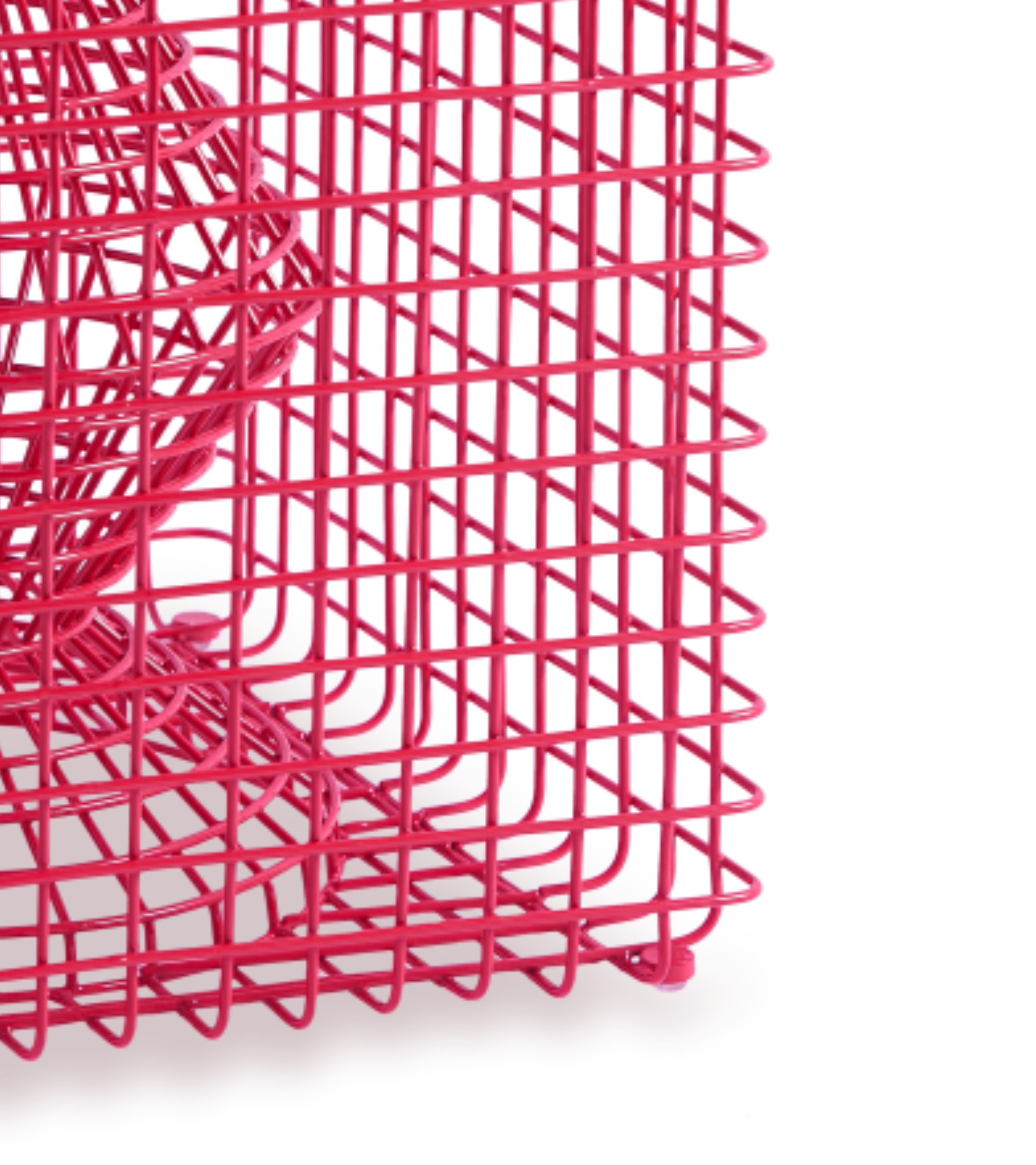 Dekoračná stolička ZIG ZAG WIRE ružová