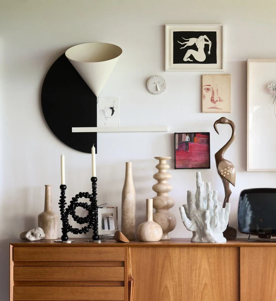 Svietnik BEADS zelený so zlatými prvkami