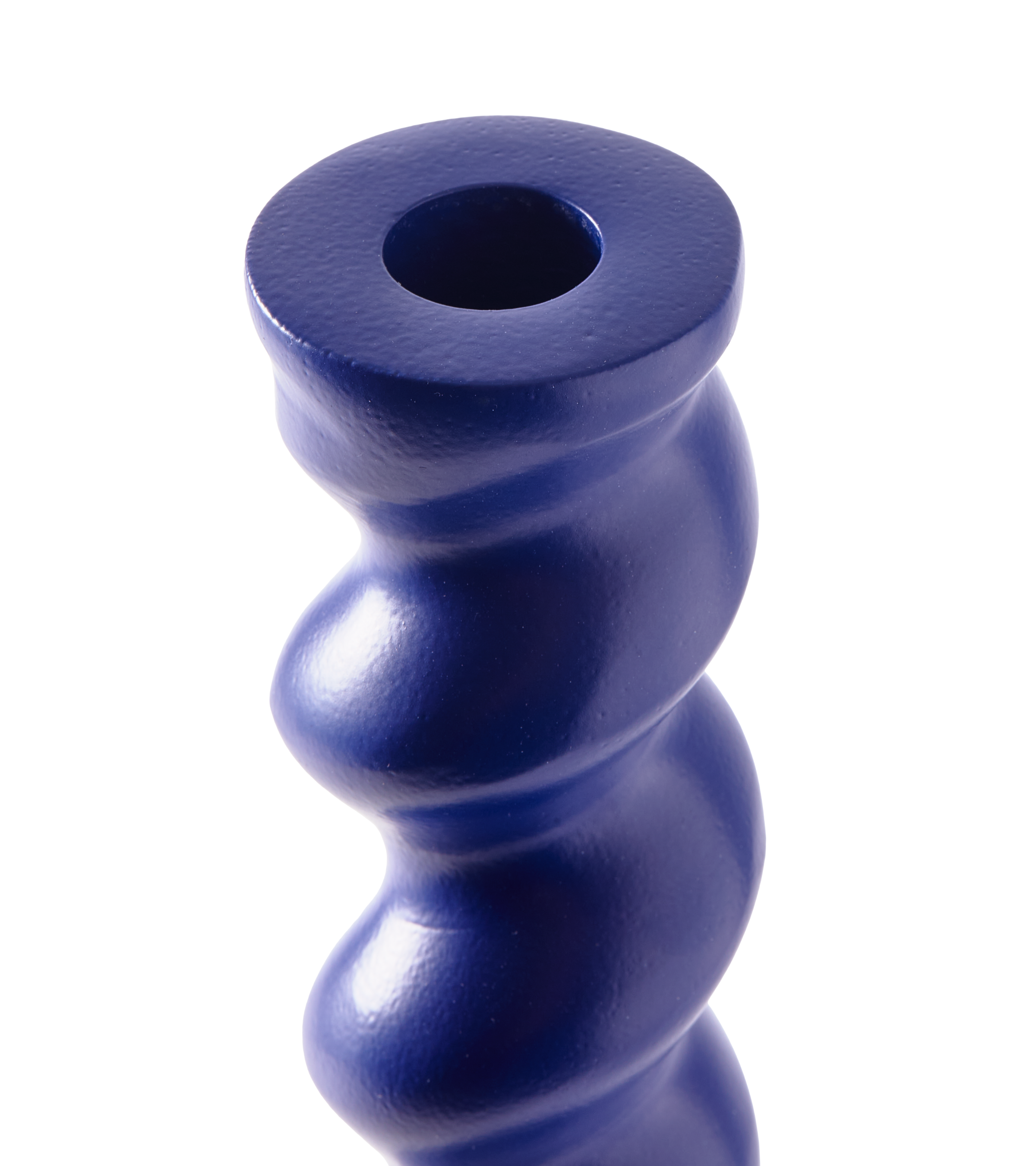 TWISTER dark blue candlestick