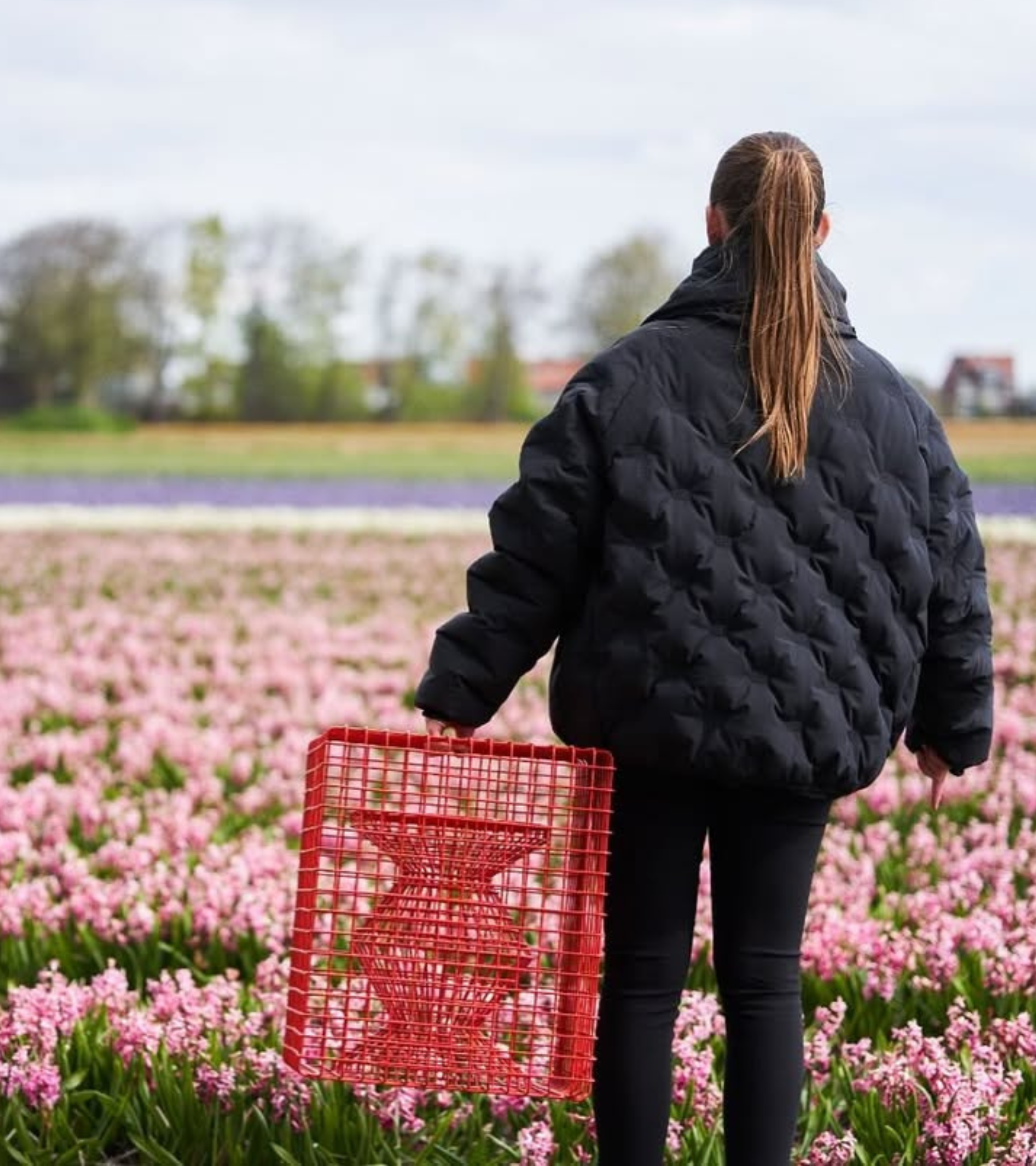 ZIG ZAG WIRE decorative stool red