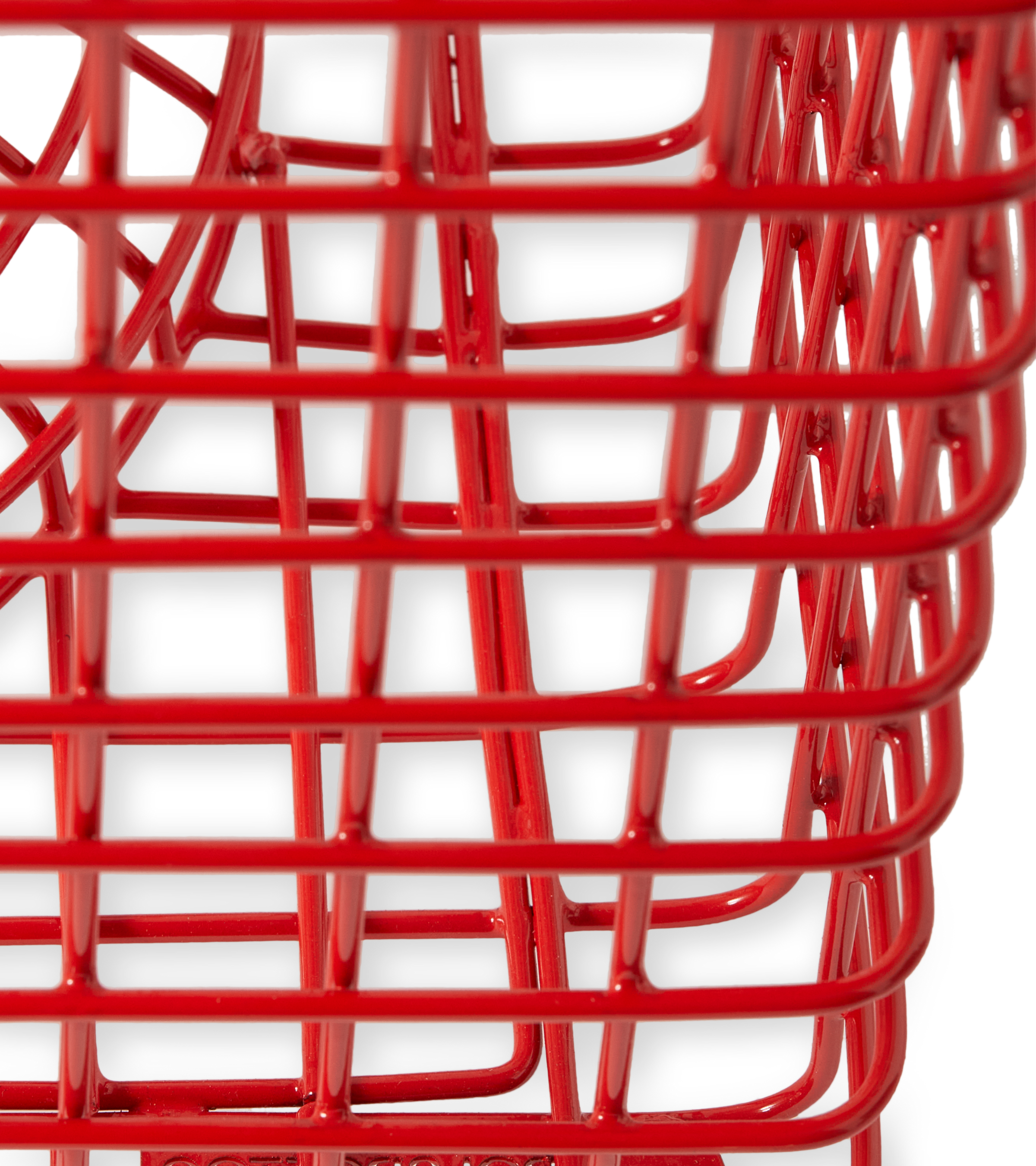 ZIG ZAG WIRE decorative stool red