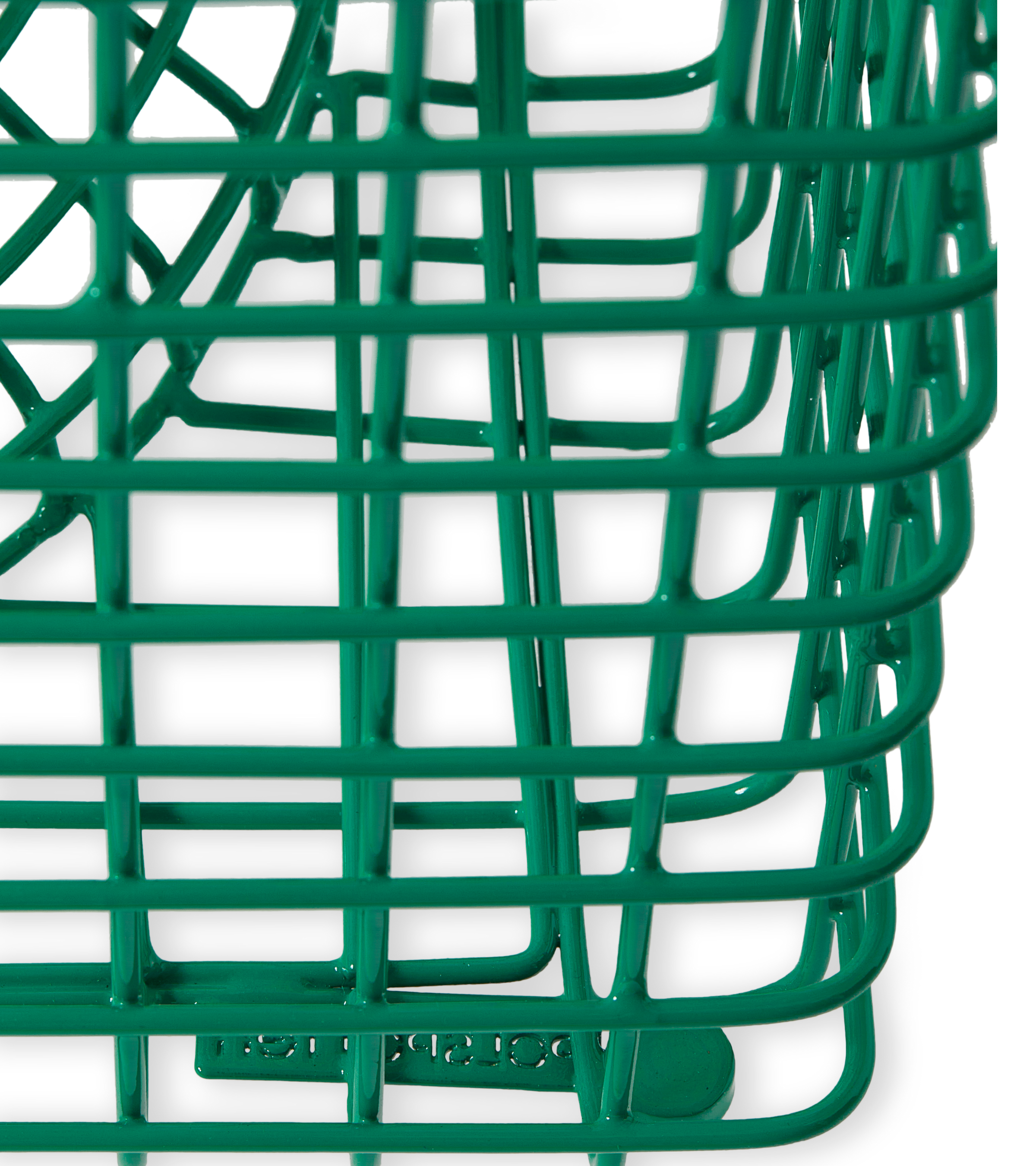 ZIG ZAG WIRE decorative stool green