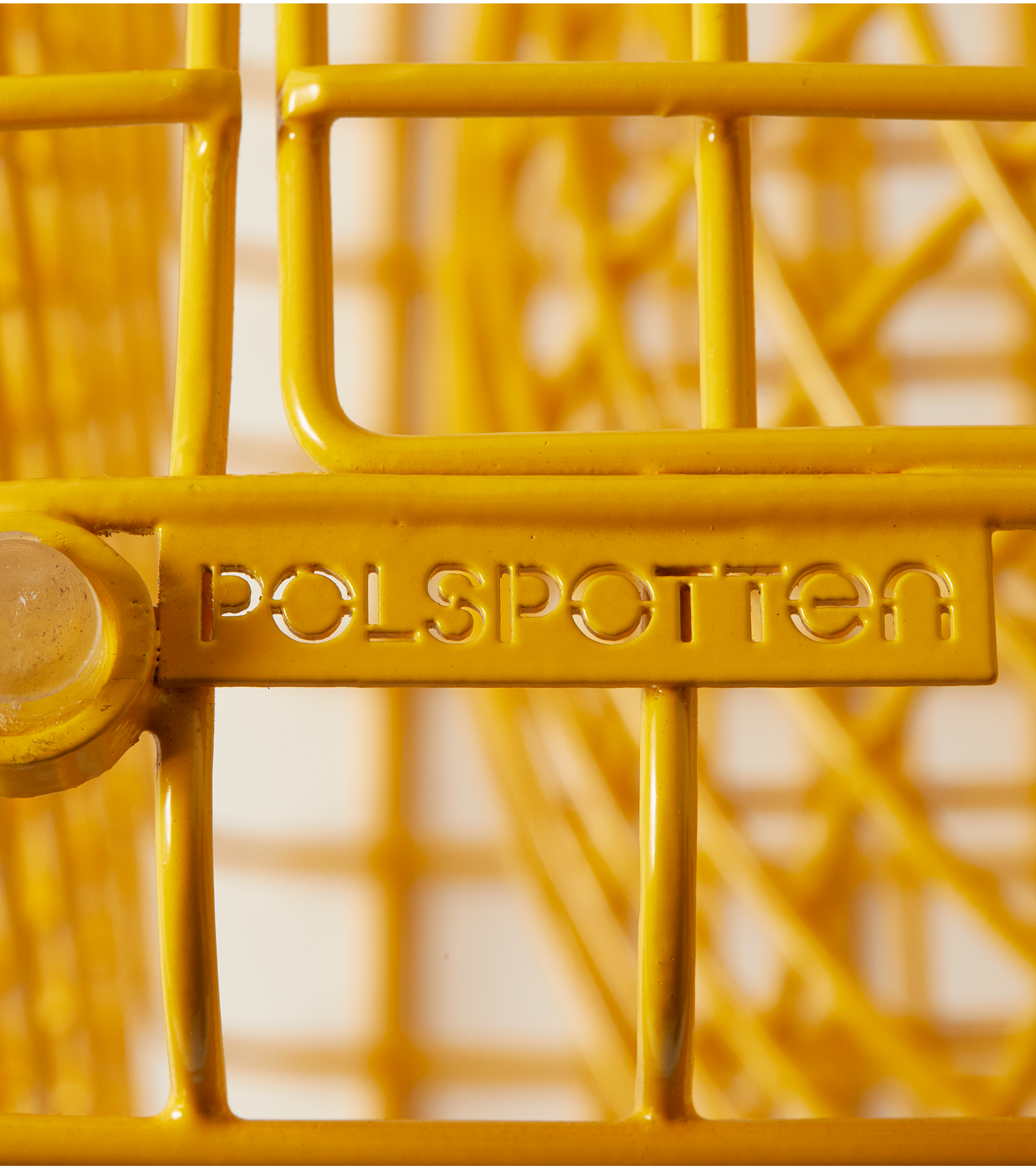 Dekoračná stolička ZIG ZAG WIRE žltá