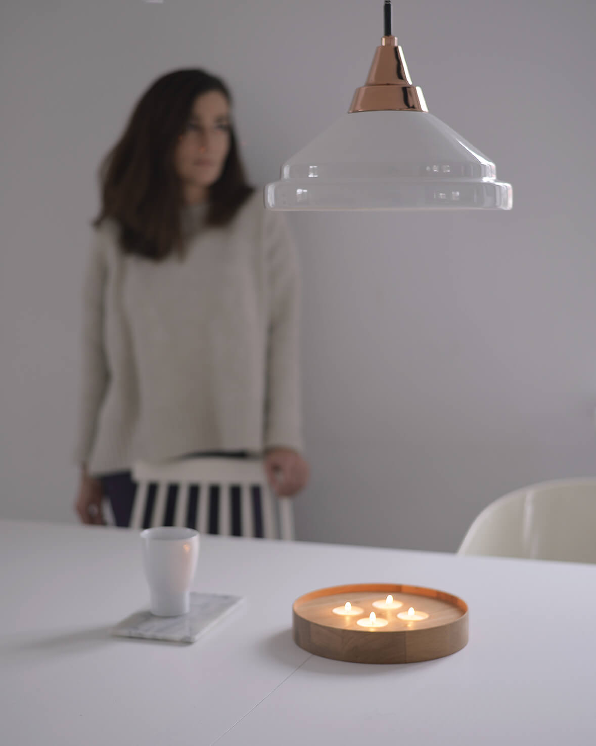 Tealight Holder ENLIGHTENMENT 4 Oak