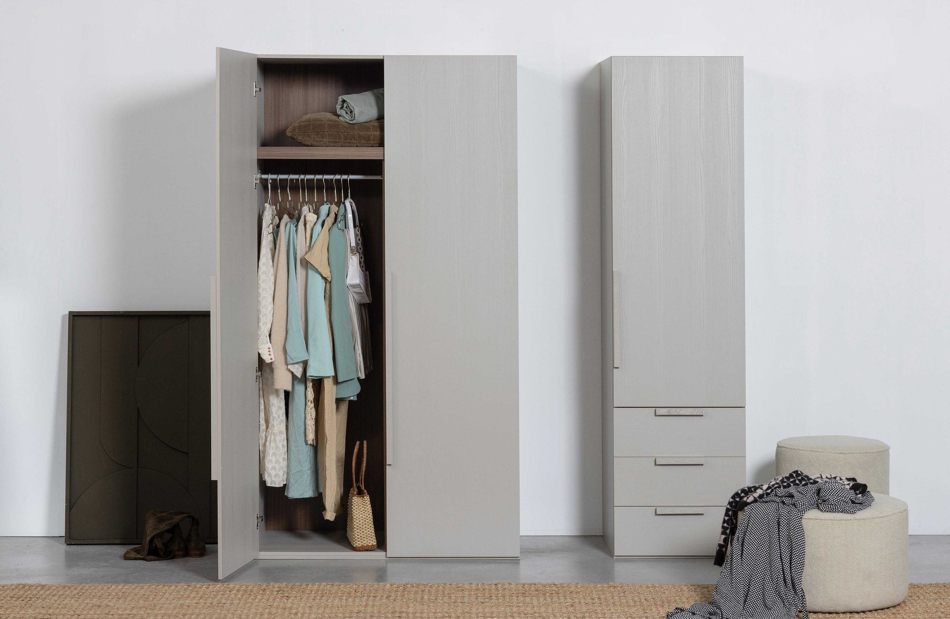 Szafa 2-drzwiowa RENS szary Woood Eye on Design