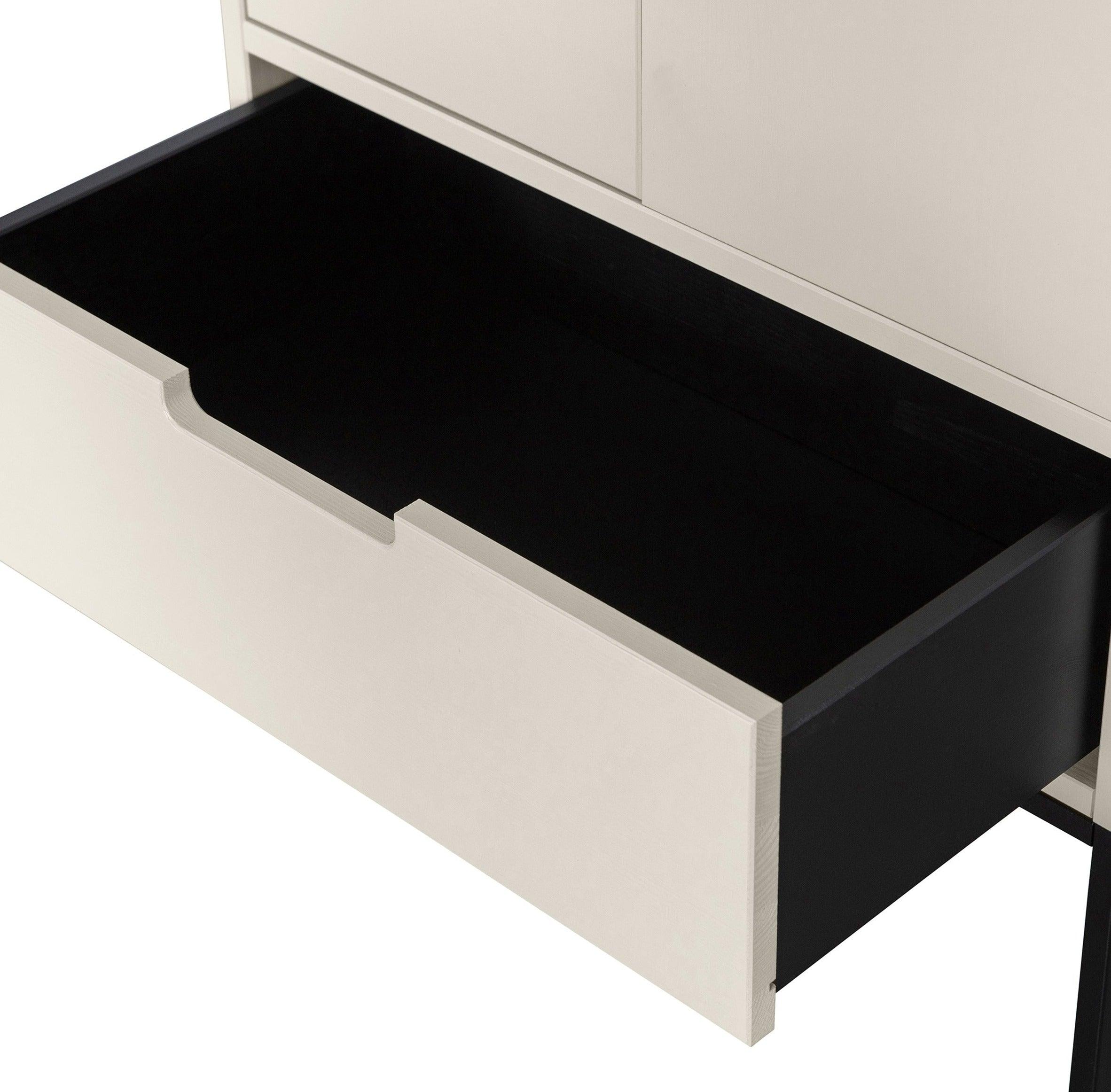 Szafa wąska SILAS popielaty Woood Eye on Design