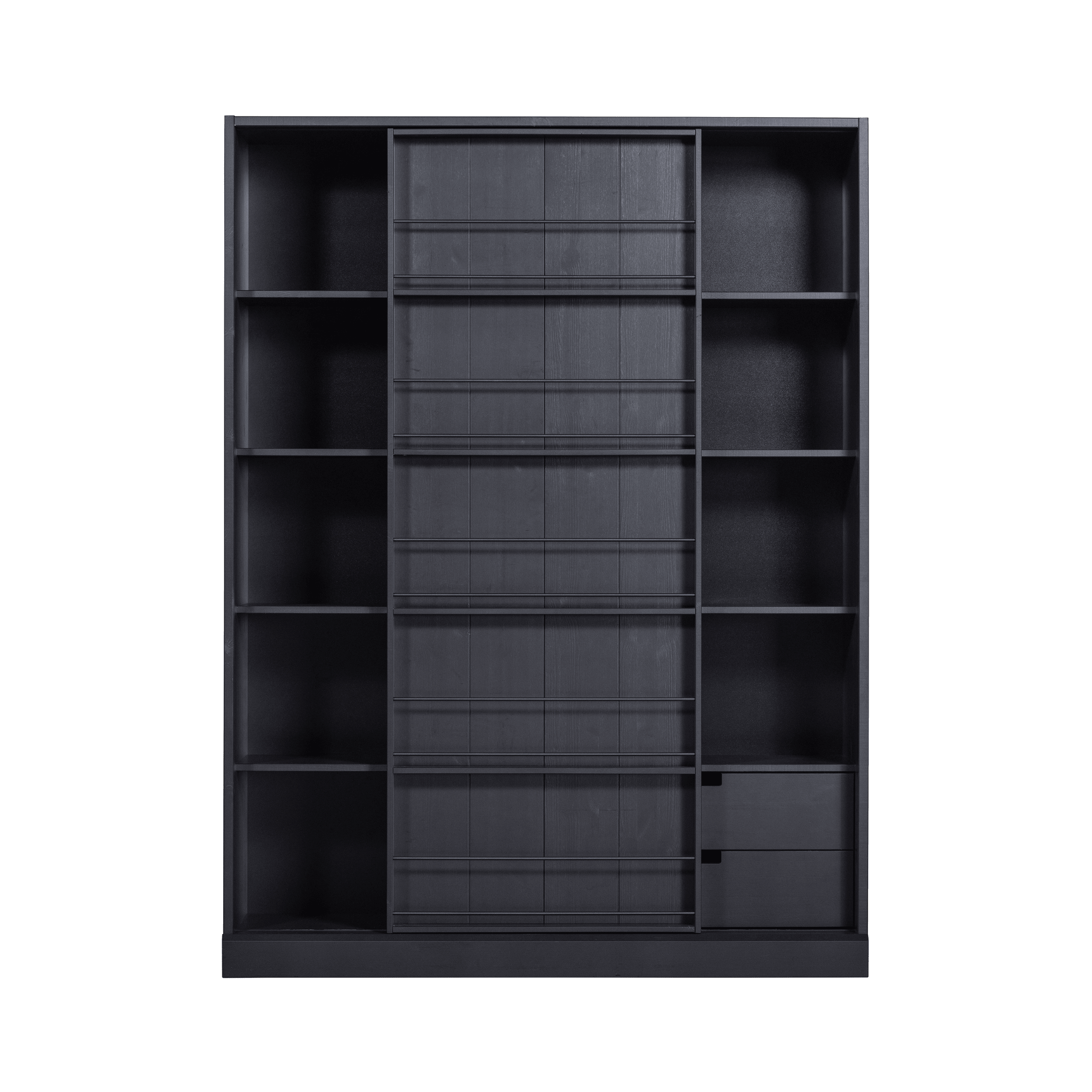 Szafa z drzwiami przesuwnymi SWING czarny Woood Exclusive Eye on Design