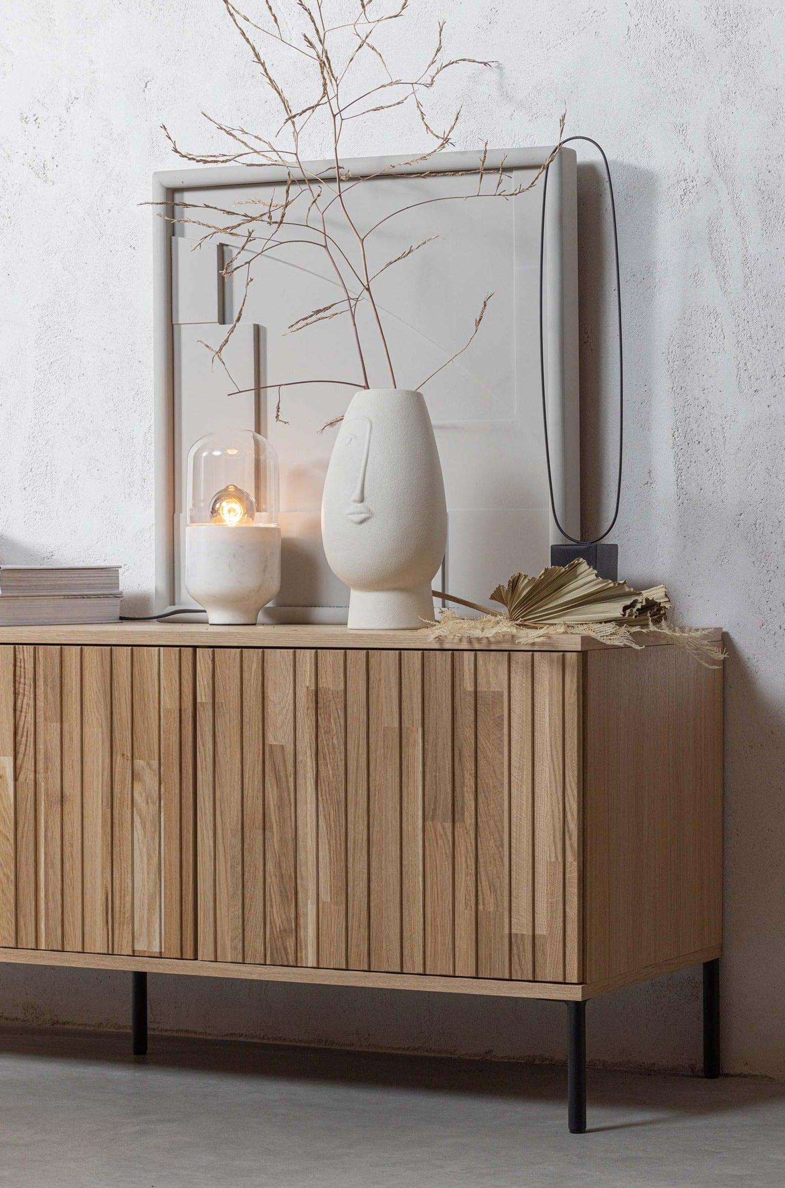 Szafka długa RTV GRAVURE drewno dębowe Woood Exclusive Eye on Design