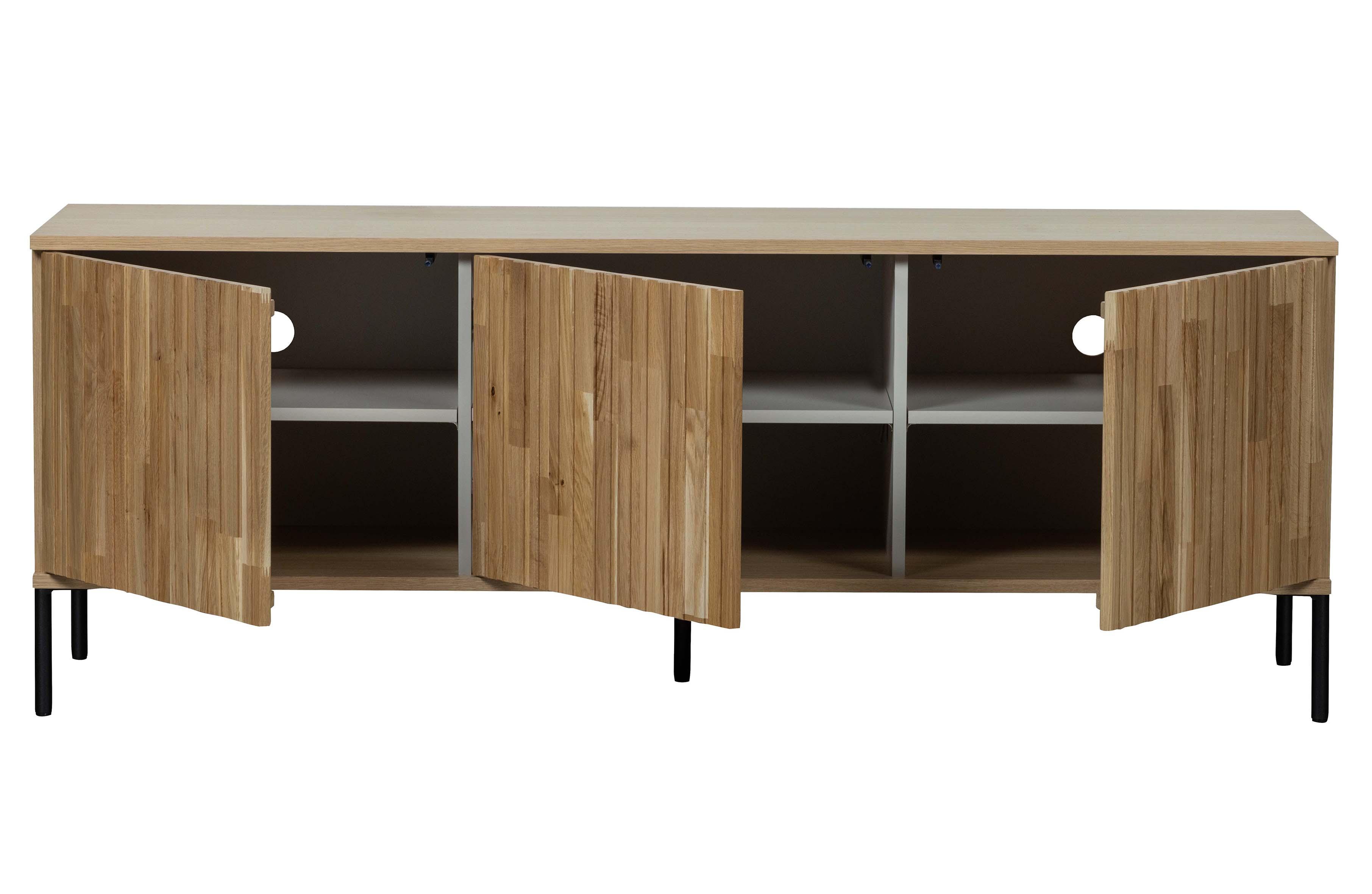 Szafka długa RTV GRAVURE drewno dębowe Woood Exclusive Eye on Design