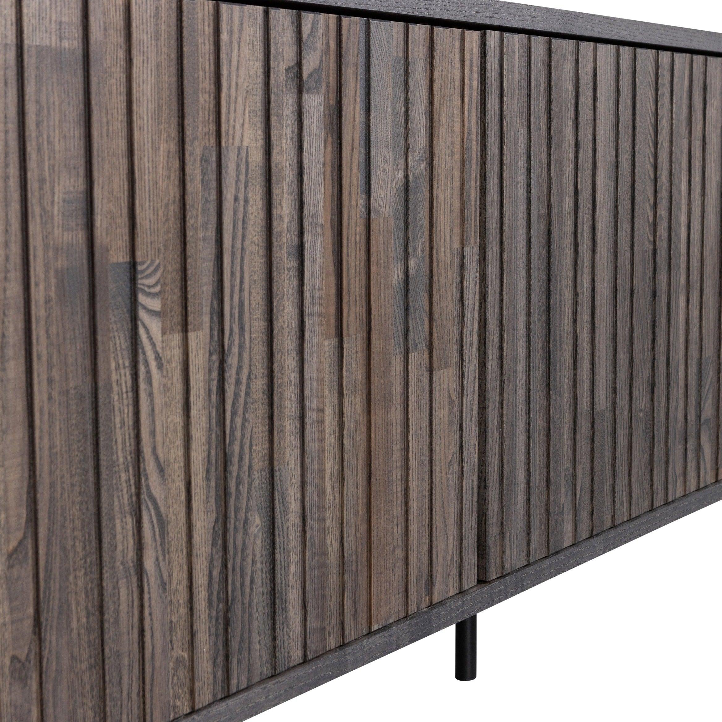 Szafka długa RTV GRAVURE drewno jesionowe Woood Exclusive Eye on Design