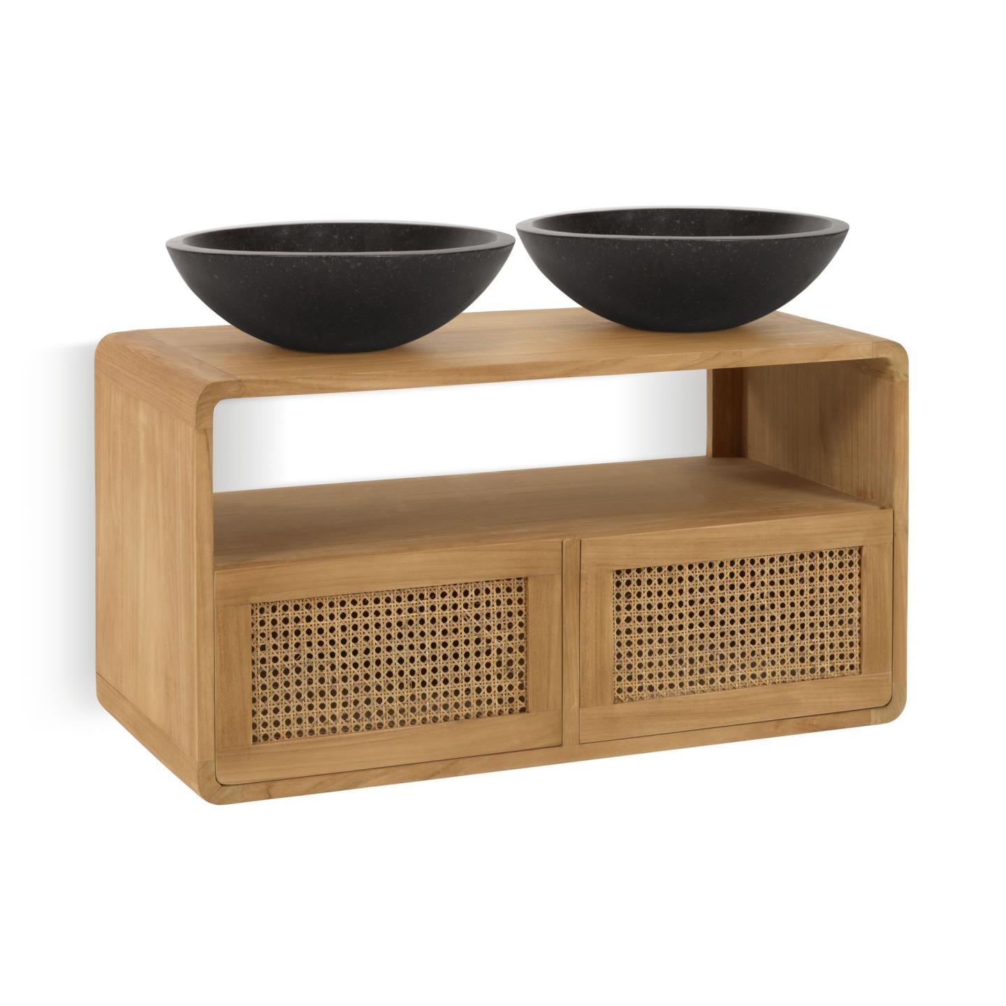 Szafka łazienkowa SABIELA lite drewno tekowe La Forma Eye on Design