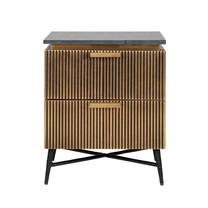 Szafka nocna IRONVILLE złoty Richmond Interiors Eye on Design