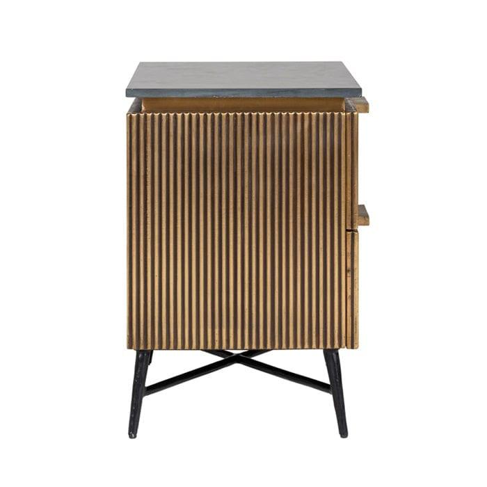 Szafka nocna IRONVILLE złoty Richmond Interiors Eye on Design