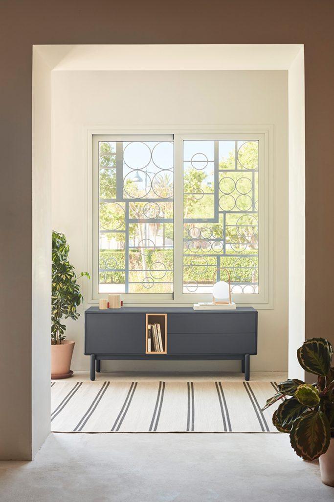 Szafka RTV mała CORVO antracytowy Teulat Eye on Design