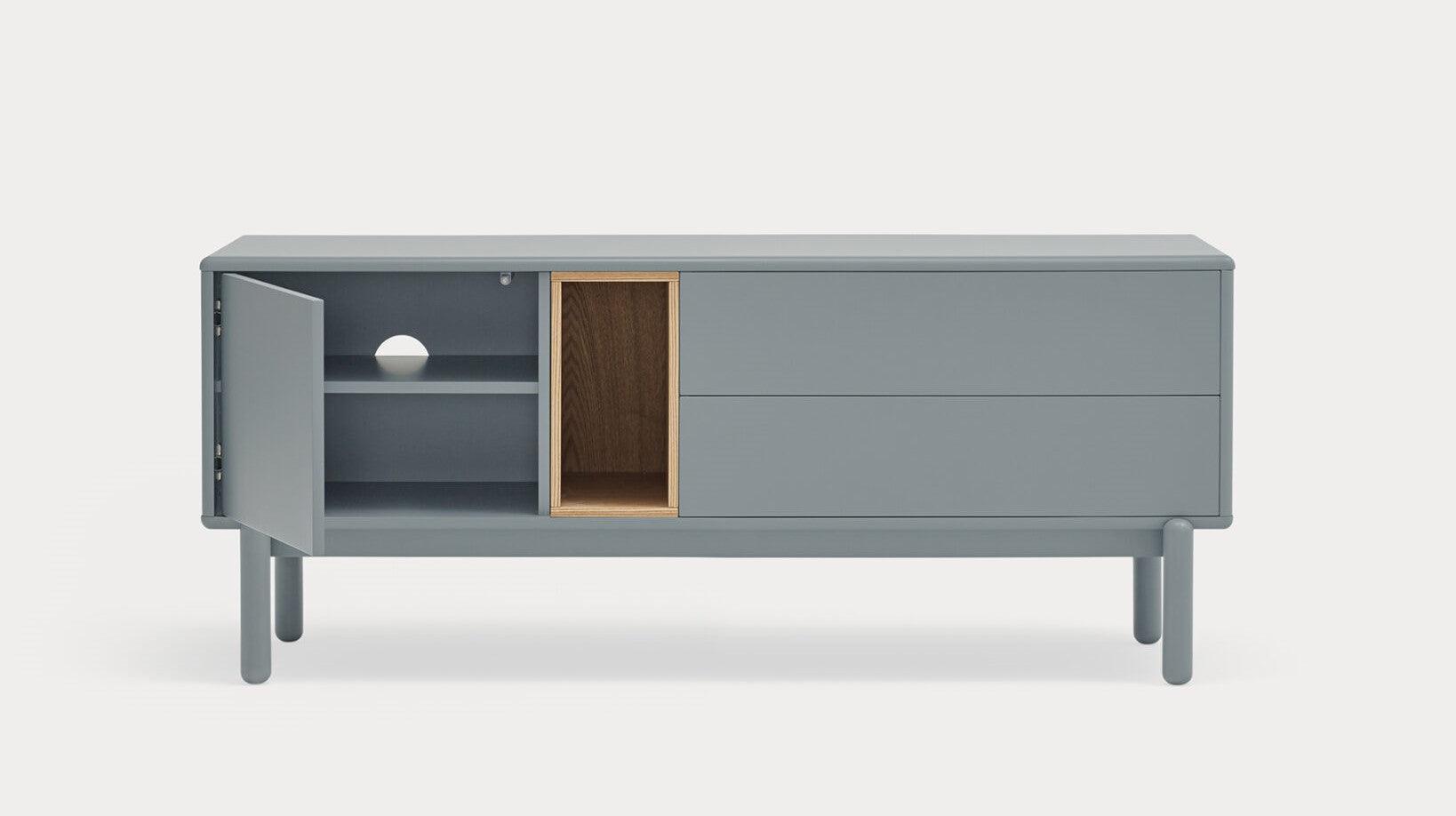 Szafka RTV mała CORVO szary Teulat Eye on Design