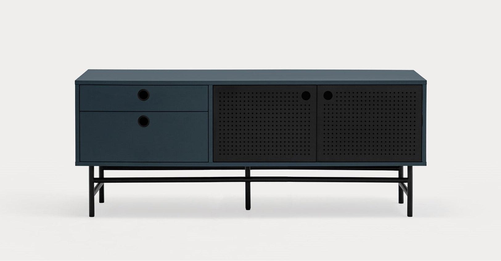 Szafka RTV mała PUNTO ciemnoniebieski Teulat Eye on Design