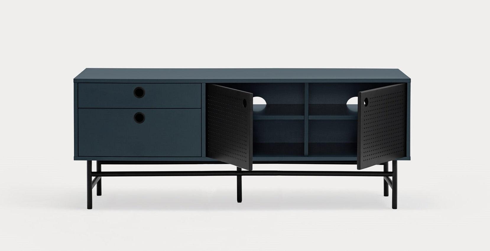 Szafka RTV mała PUNTO ciemnoniebieski Teulat Eye on Design