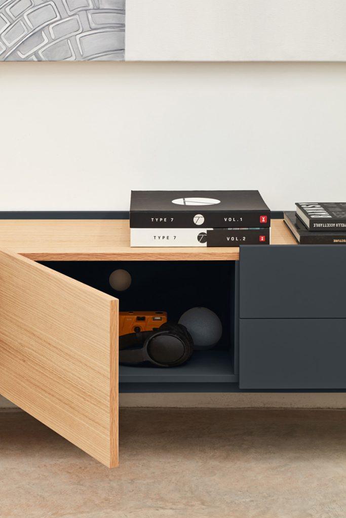 Szafka RTV OTTO antracytowy Teulat Eye on Design