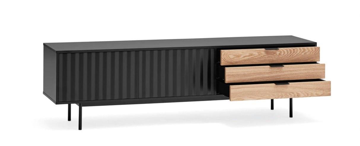 Szafka RTV SIERRA 2D czarny Teulat Eye on Design