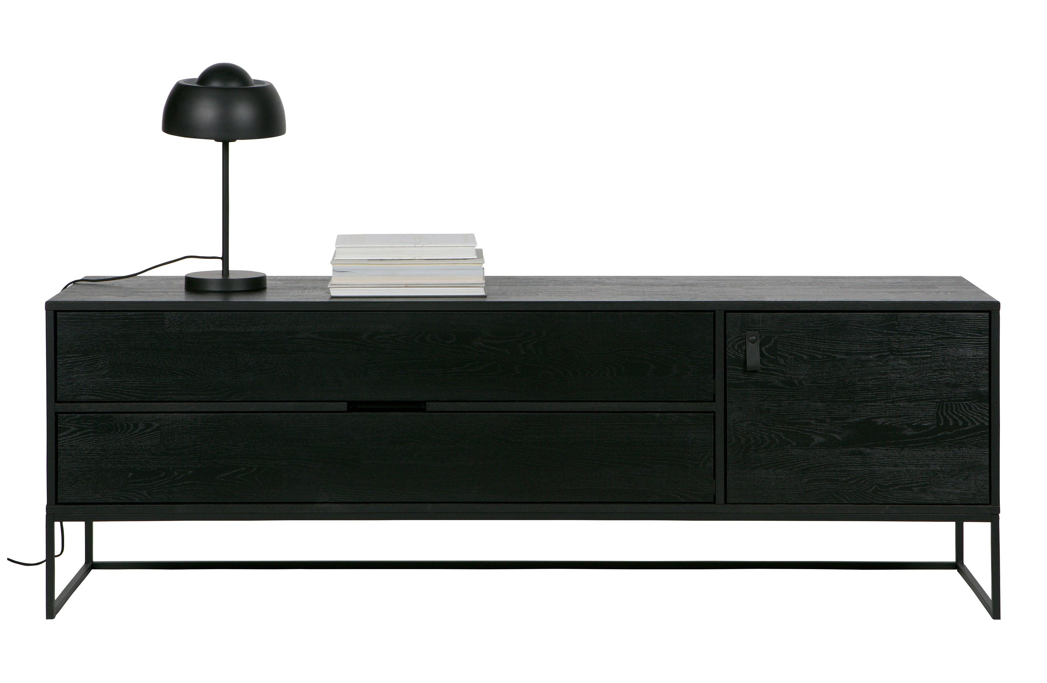 Szafka RTV SILAS czarny Woood Exclusive Eye on Design