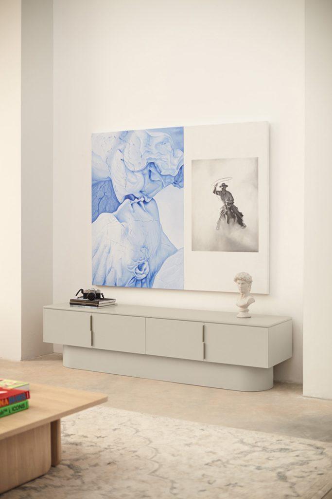 Szafka RTV TOTEM beżowy Teulat Eye on Design