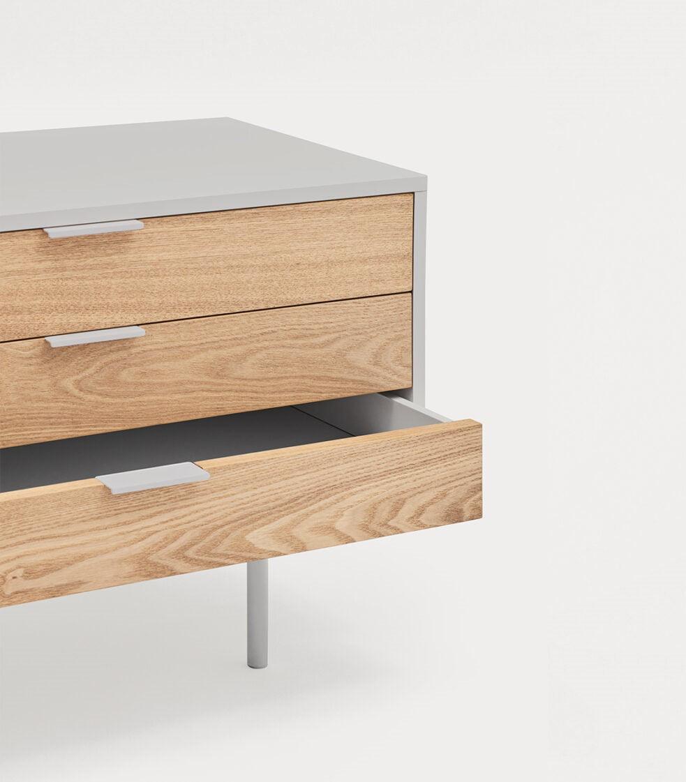 Szafka RTV z szufladami SIERRA szary Teulat Eye on Design