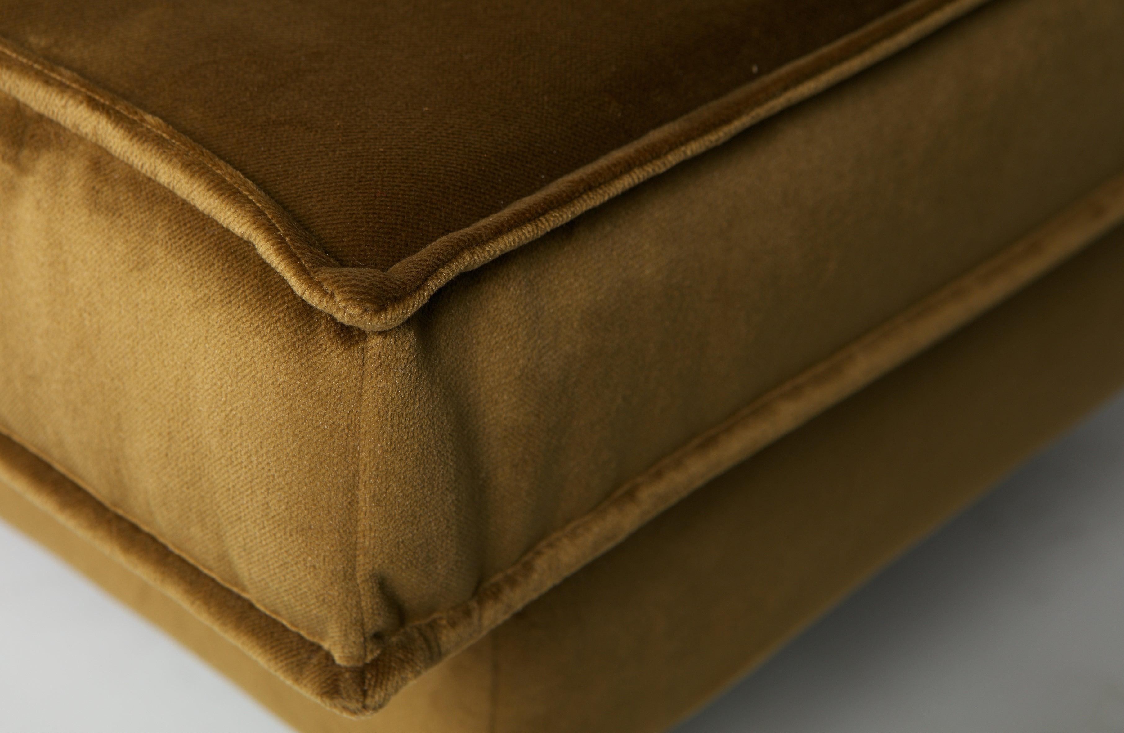 Szezlong aksamitny lewostronny RODEO miodowy Be Pure Eye on Design