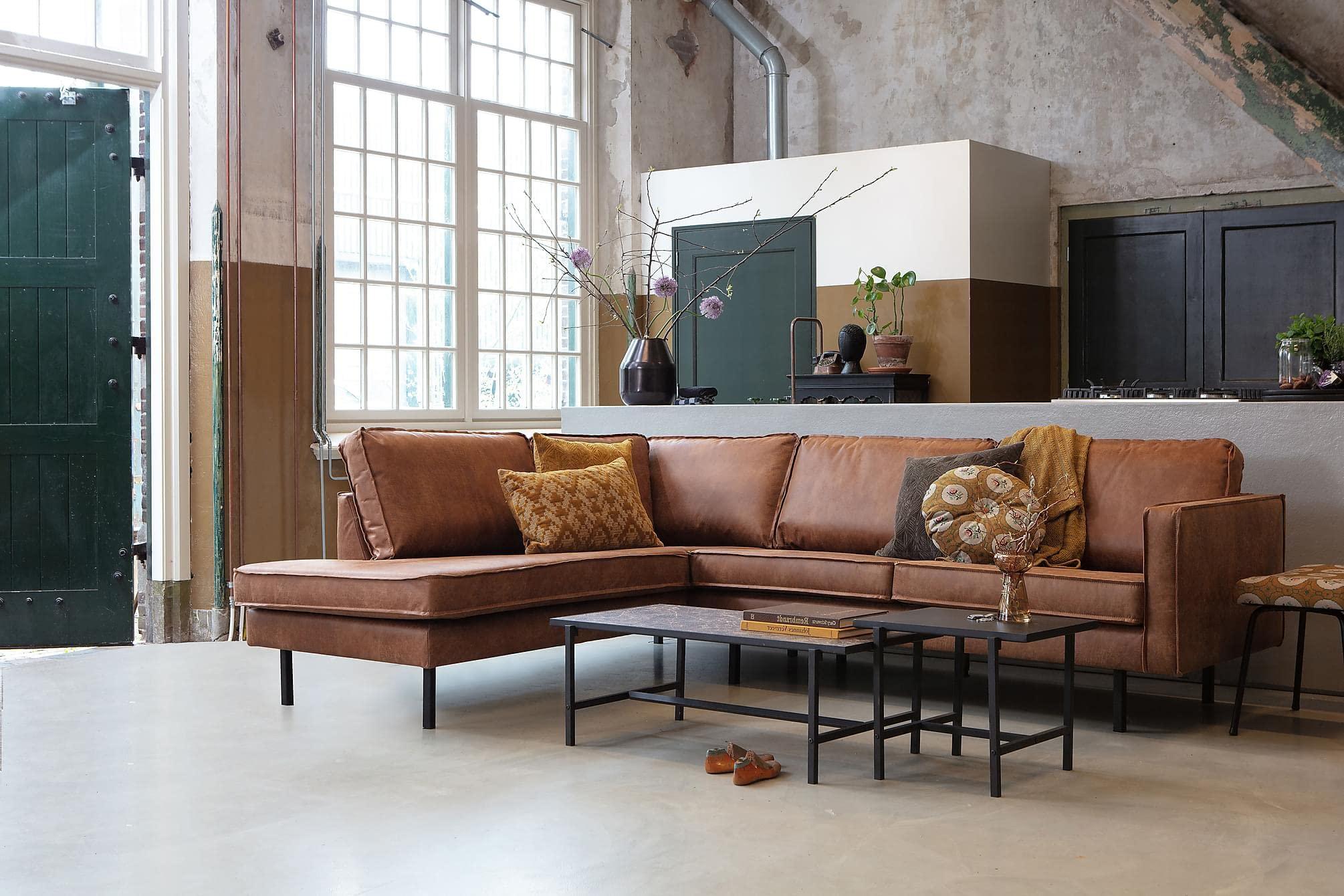 Szezlong aksamitny lewostronny RODEO pistacjowy Be Pure Eye on Design
