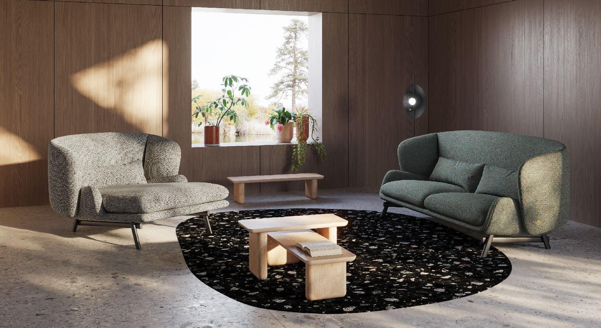 Szezlong COQUILLE granatowy Liu Jo Living Eye on Design