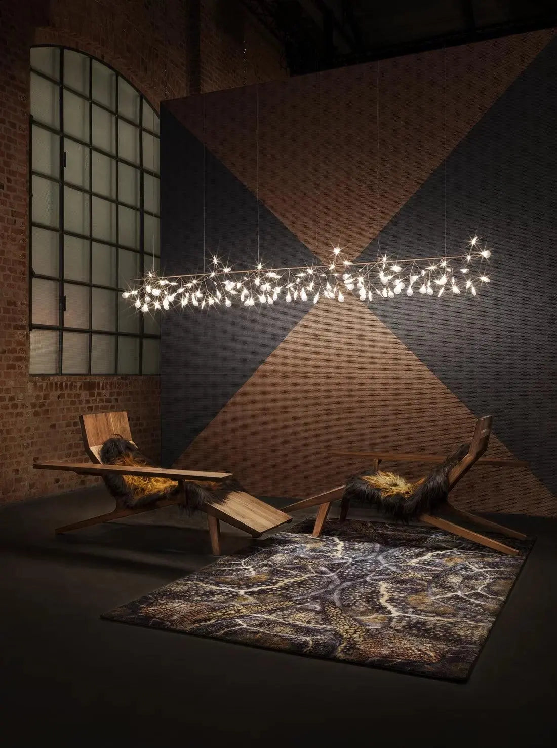 Szezlong LIBERTY drewno orzechowe – Moooi