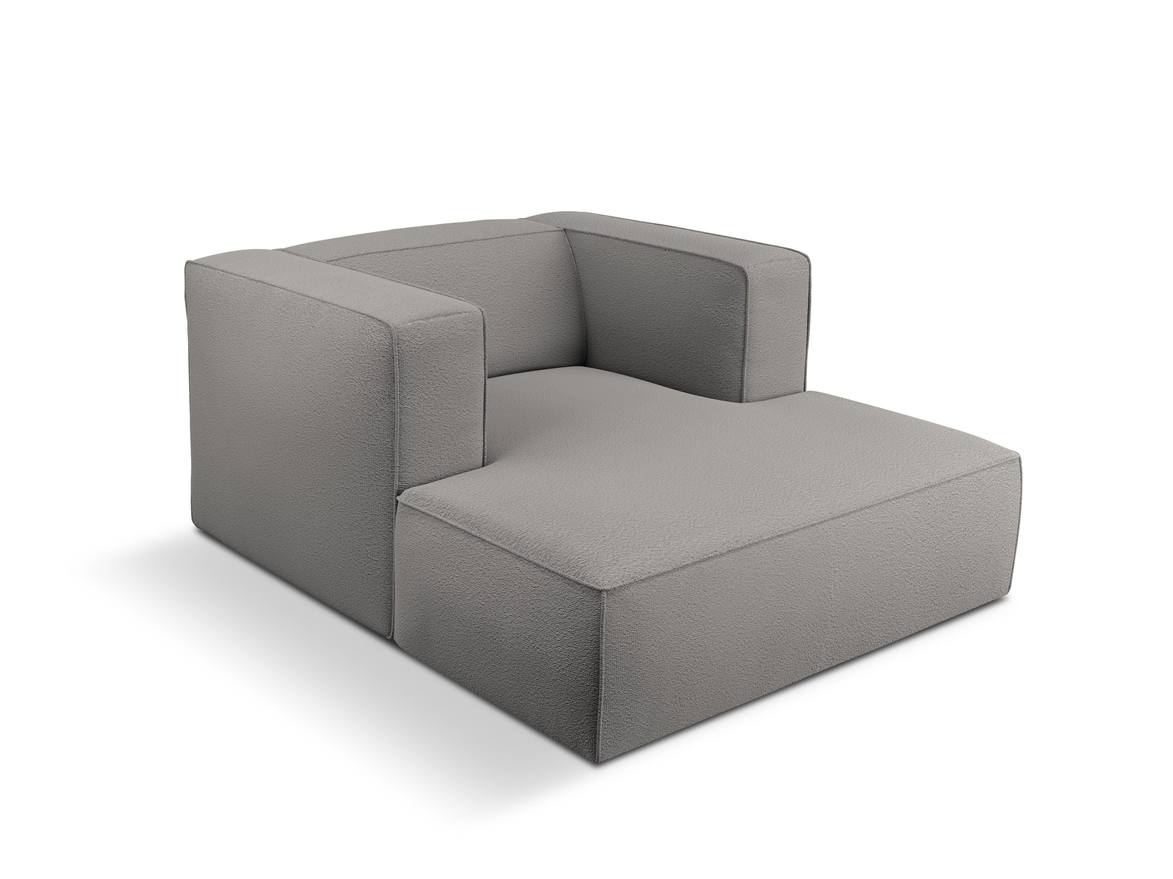 Szezlong w tkaninie bouclé MUSE szary CXL by Christian Lacroix Eye on Design