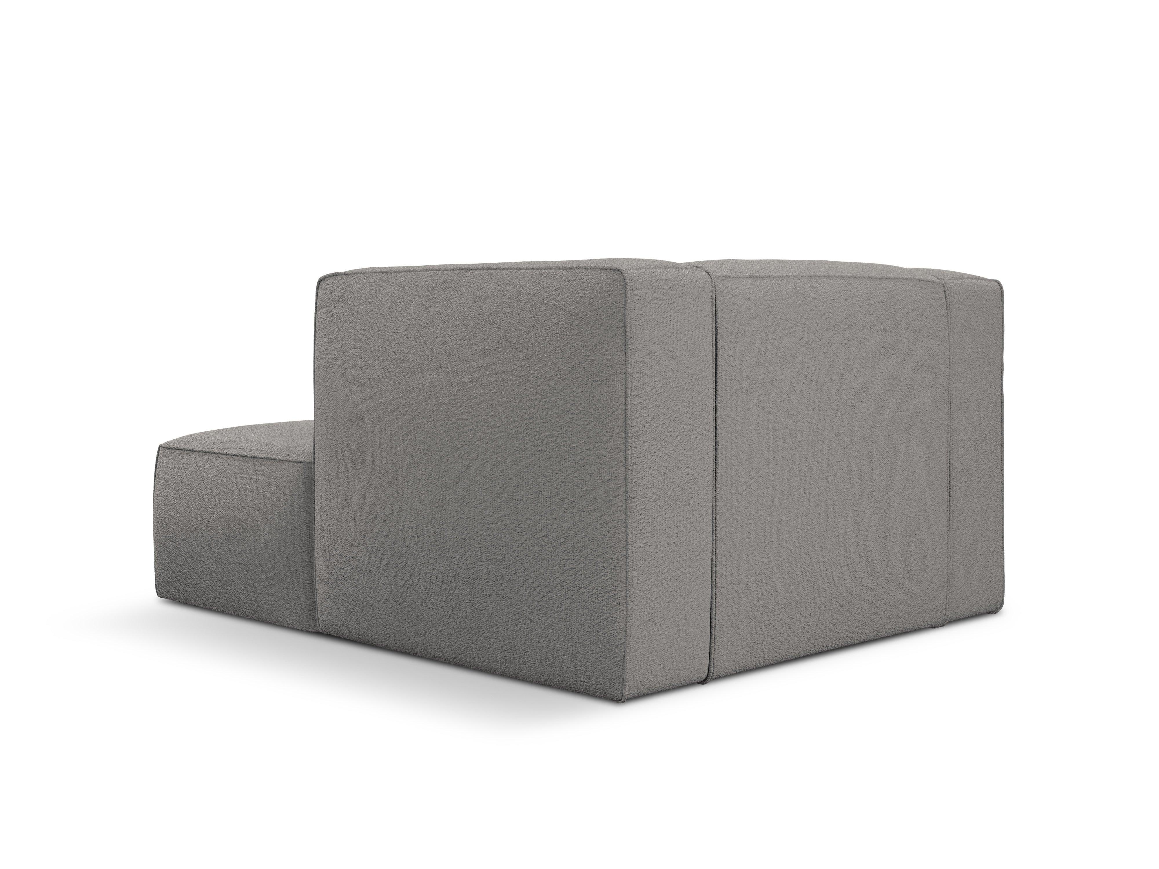 Szezlong w tkaninie bouclé MUSE szary CXL by Christian Lacroix Eye on Design